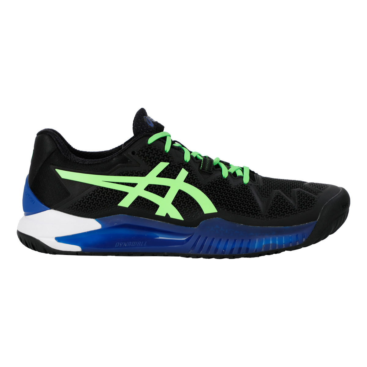 ASICS Gel-Resolution 8 Gravelschoen Heren - zwart, neongroen