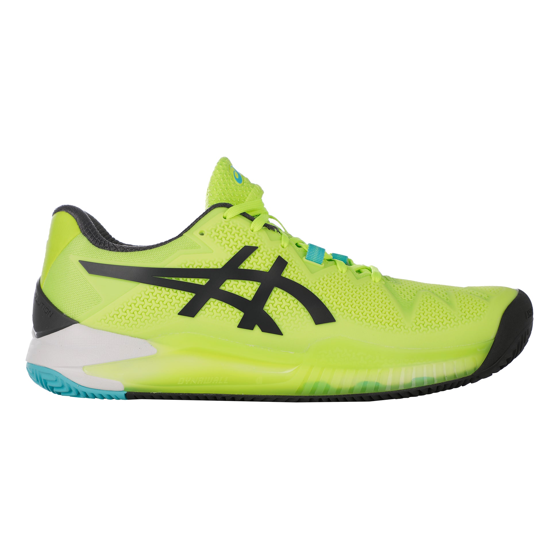 ASICS Gel-Resolution 8 Gravelschoen Heren - neongroen, zwart