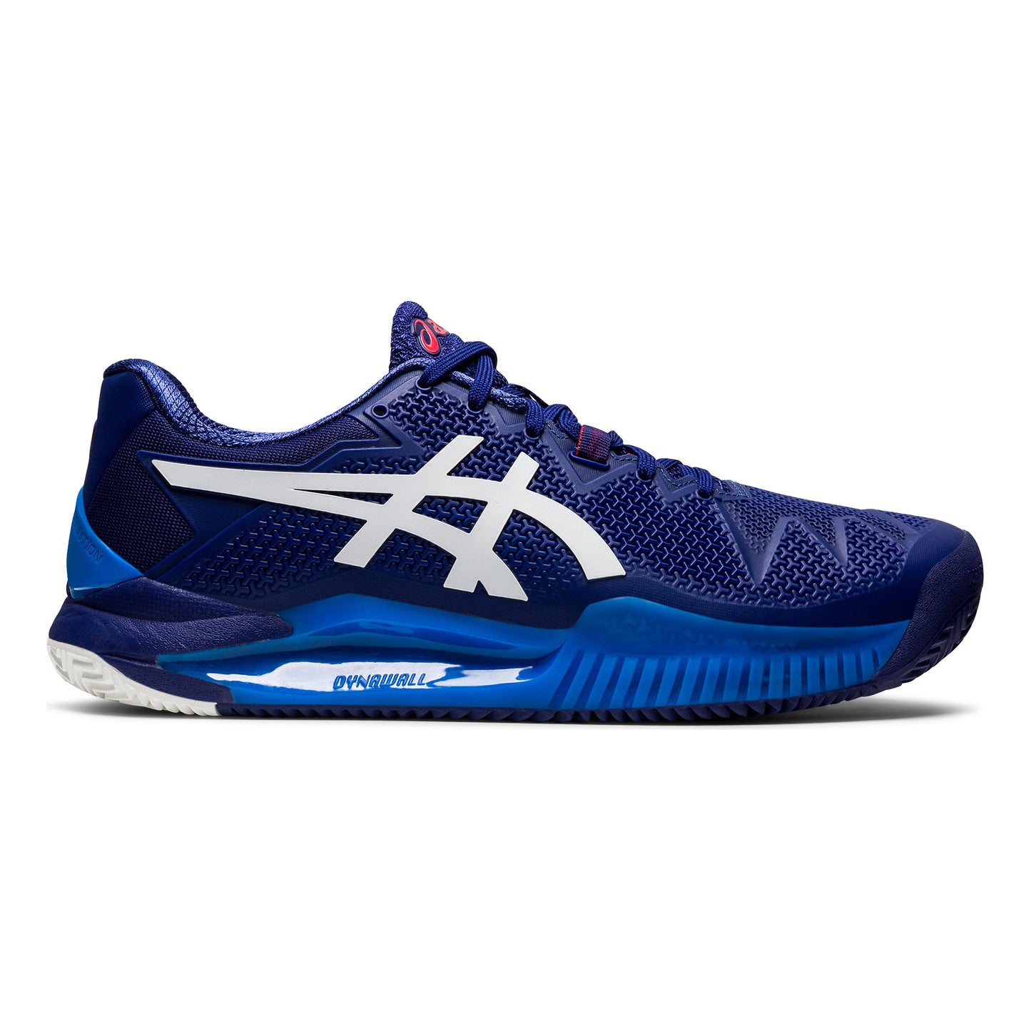 ASICS Gel-Resolution 8 Gravelschoen Heren - blauw, wit