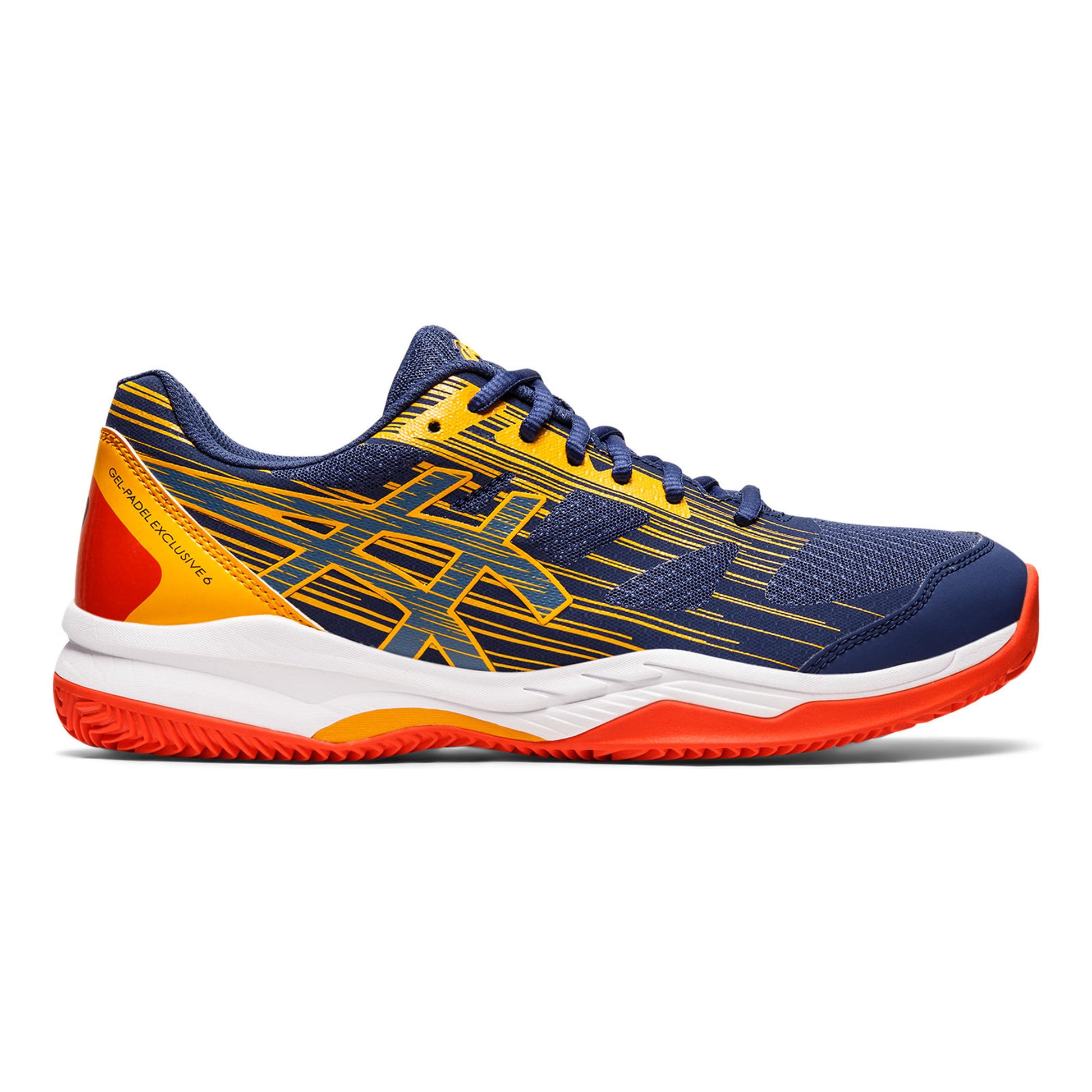 ASICS Gel-Padel Exclusive 6 PADL Padel schoen Heren - donkerblauw, geel