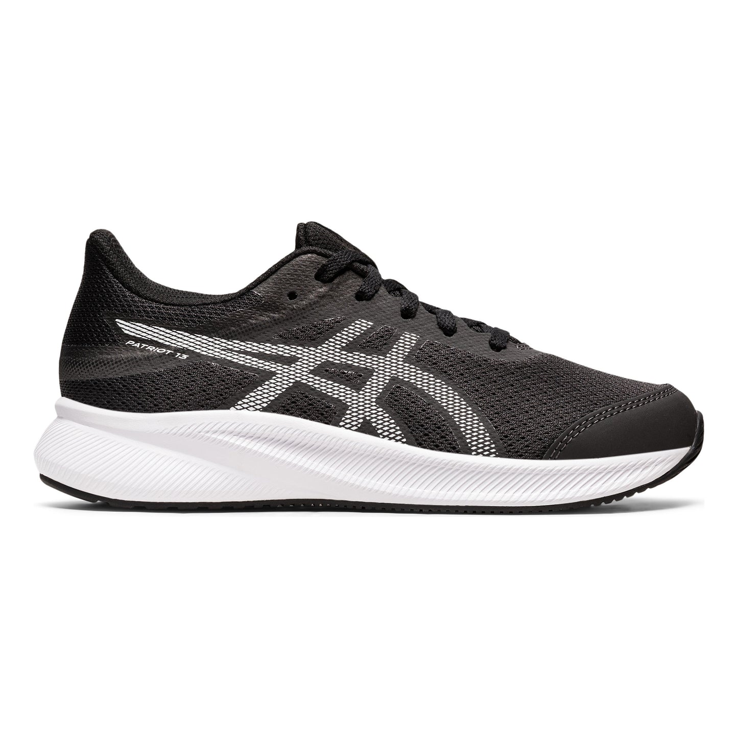 ASICS Patriot 13 GS Neutrale Schoen Kinderen-Donkergrijs,Wit