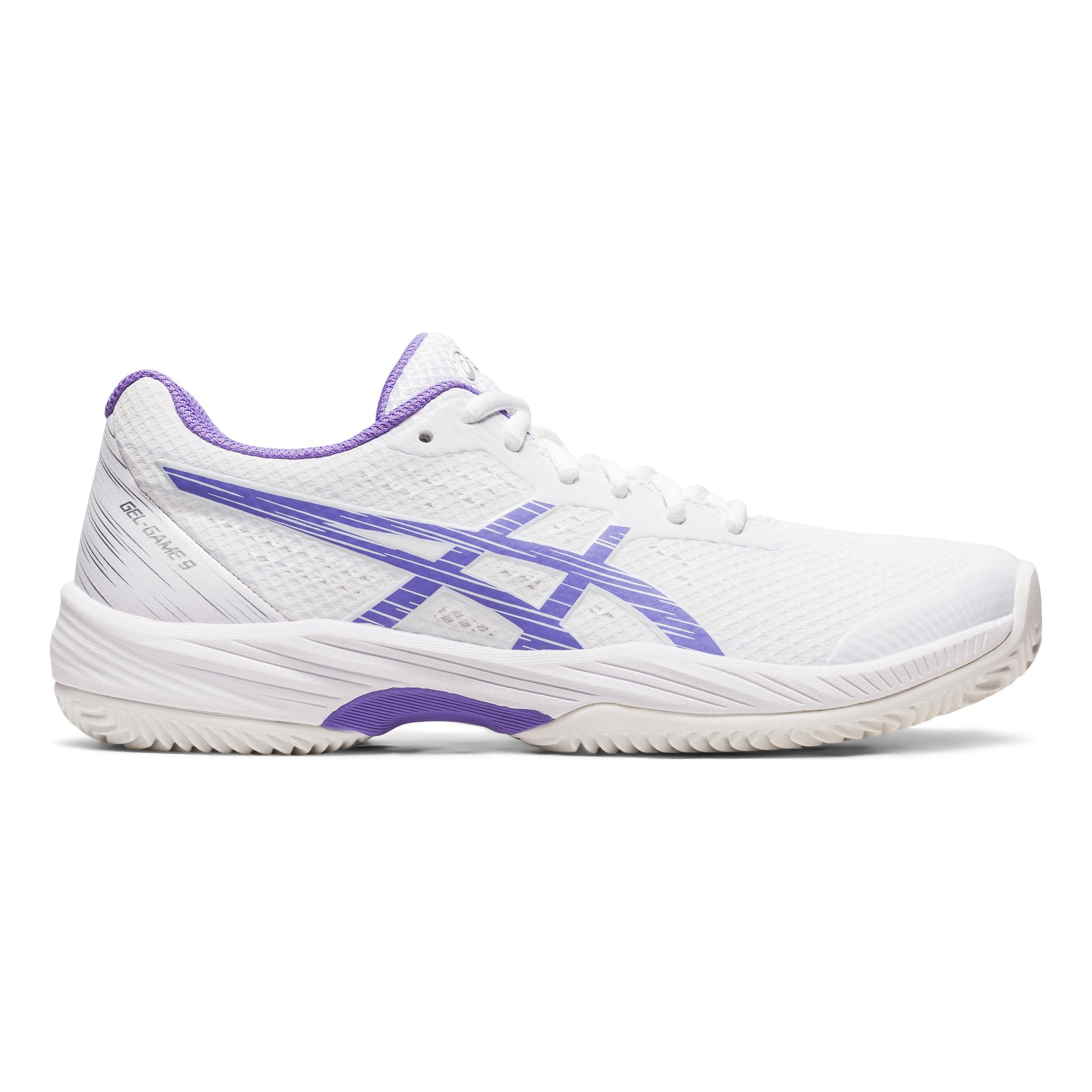 ASICS Gel-Game 9 Gravelschoen Dames - wit, mauve