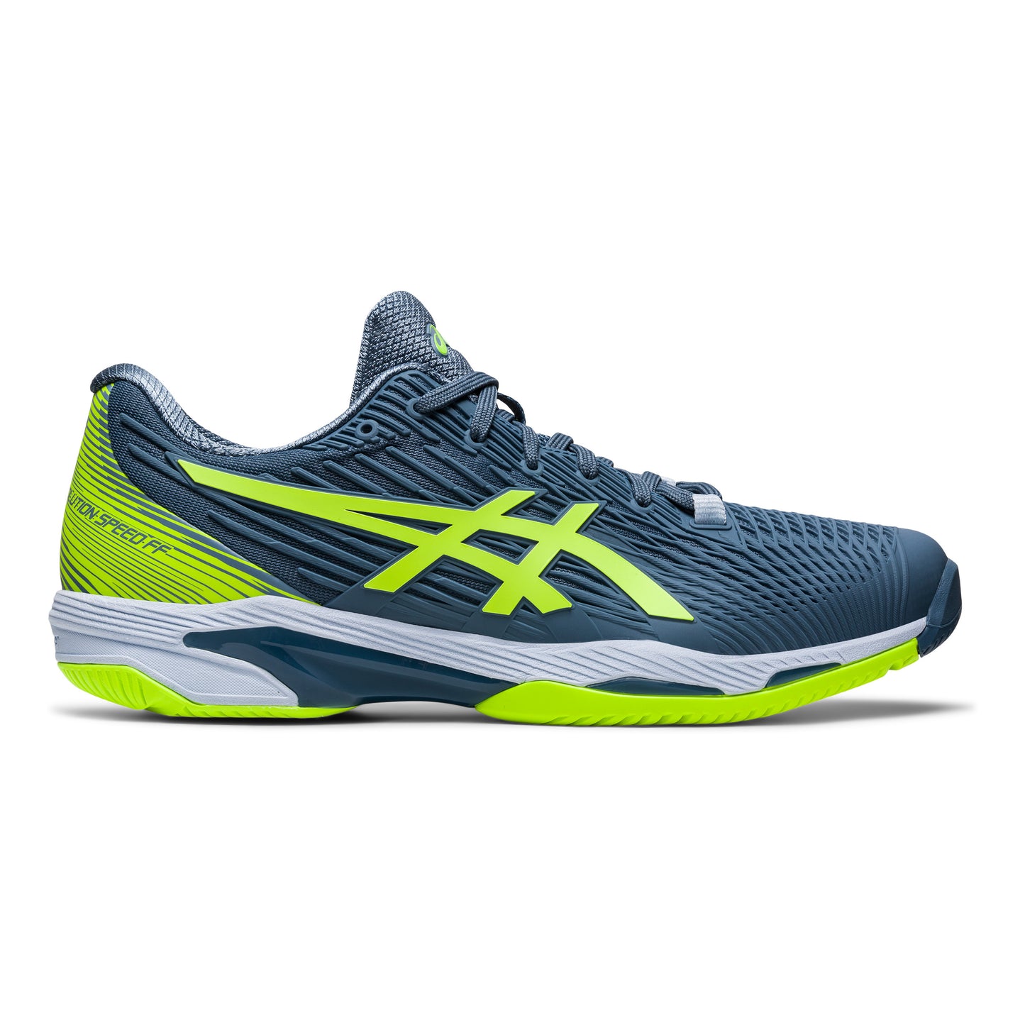 ASICS Solution Speed FF 2 Allcourt schoen Heren - donkerblauw, neongroen