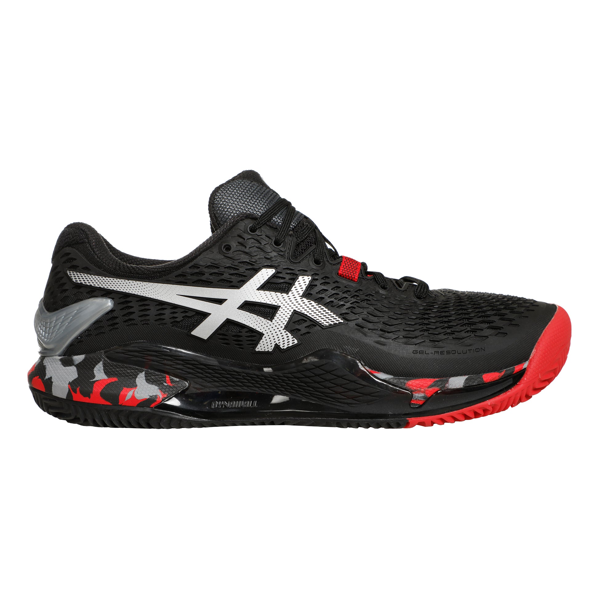 ASICS GEL-Resolution 9 Gravelschoen Heren - zwart, zilver