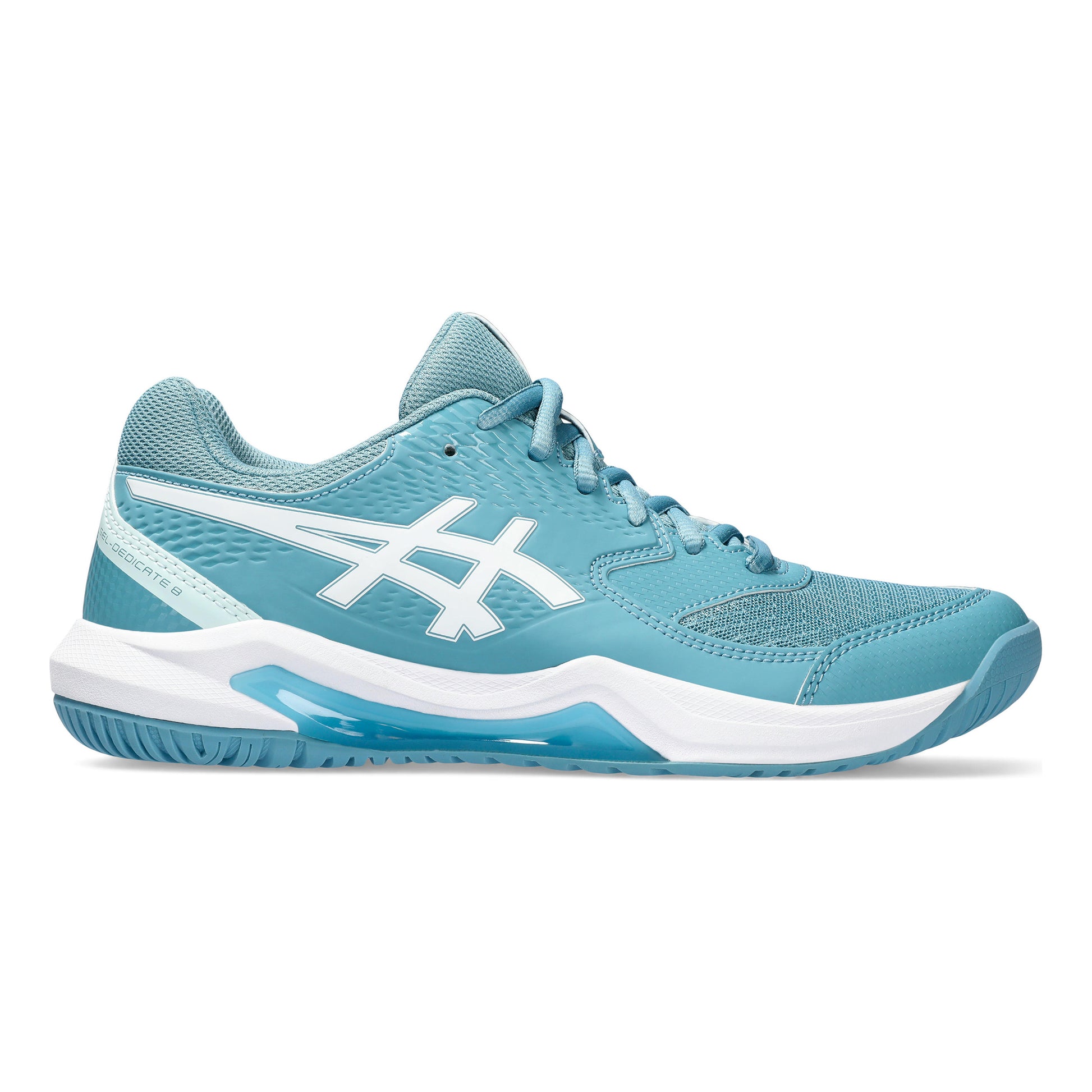 ASICS Gel-Dedicate 8 Allcourt schoen Dames - petrolblauw, wit
