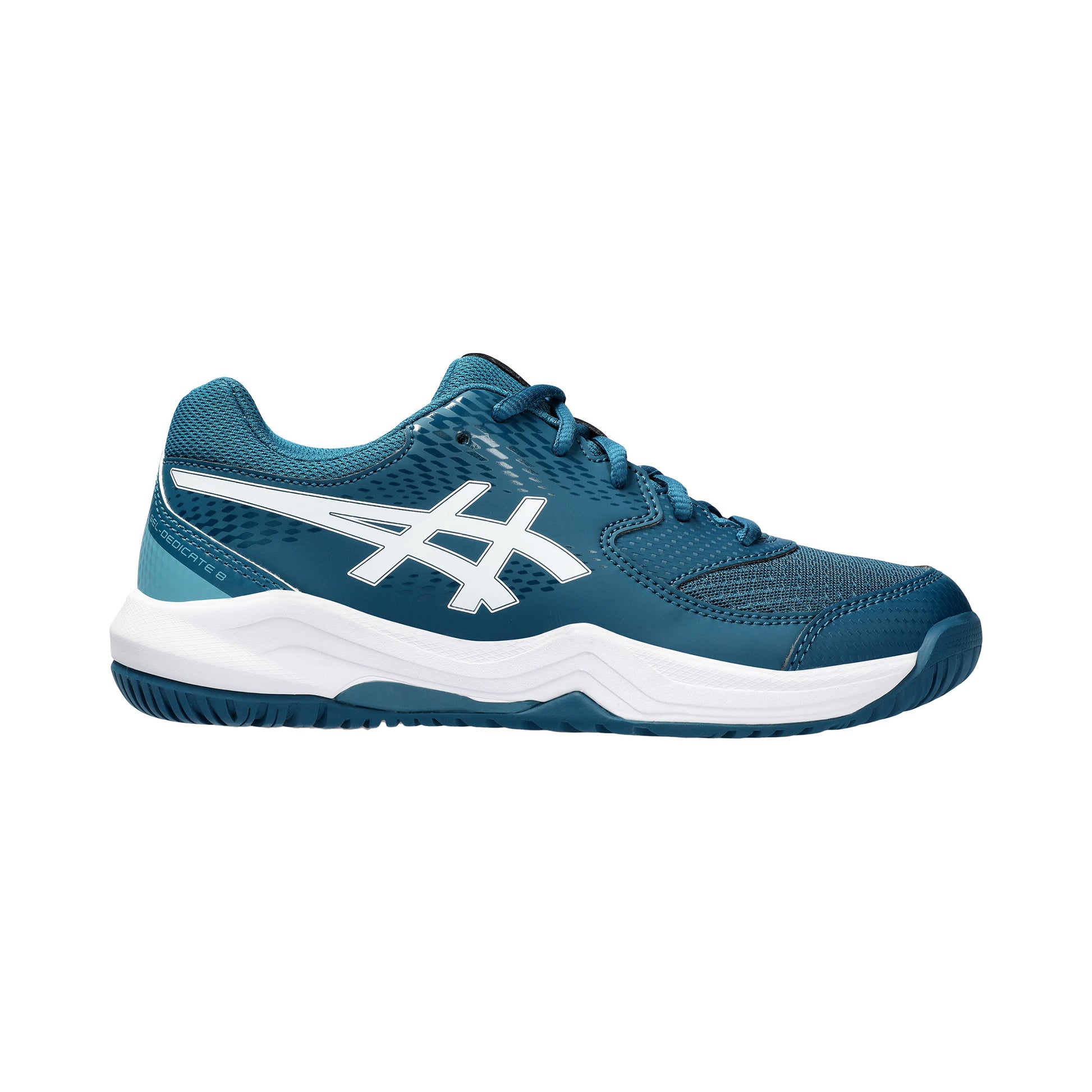 ASICS GEL-DEDICATE 8 GS Allcourt schoen Kinderen-petrolblauw, wit