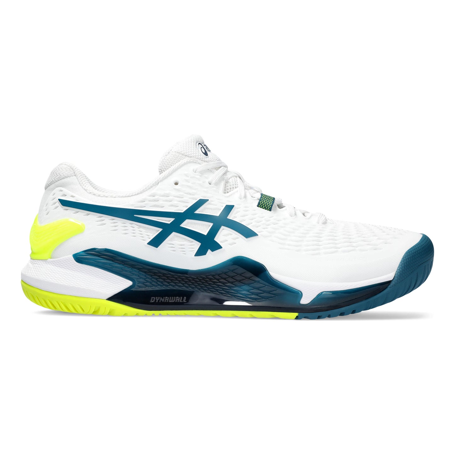 ASICS Gel-Resolution 9 Allcourt schoen Heren - wit, petrolblauw