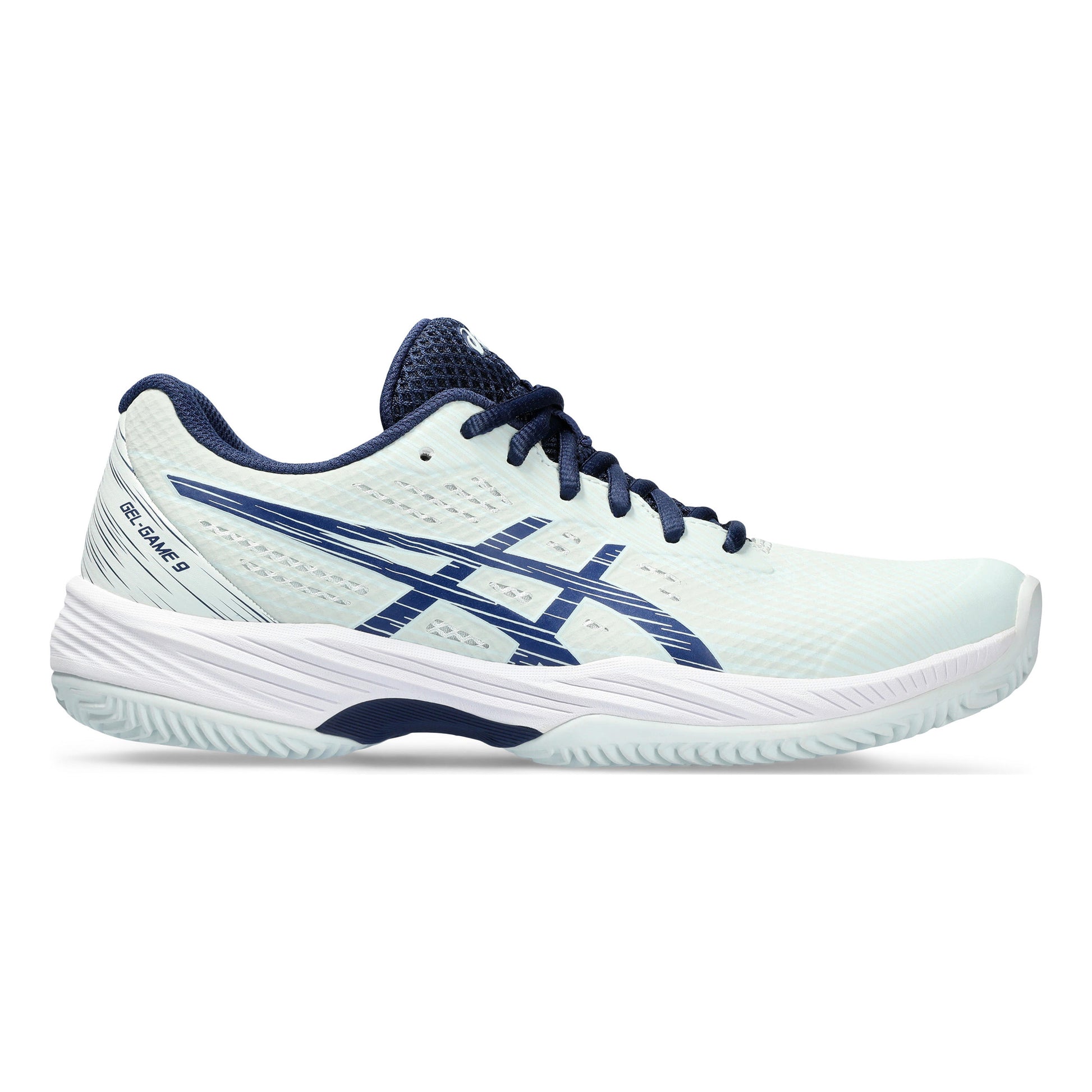 ASICS Gel-Game 9 Gravelschoen Dames - mint, donkerblauw