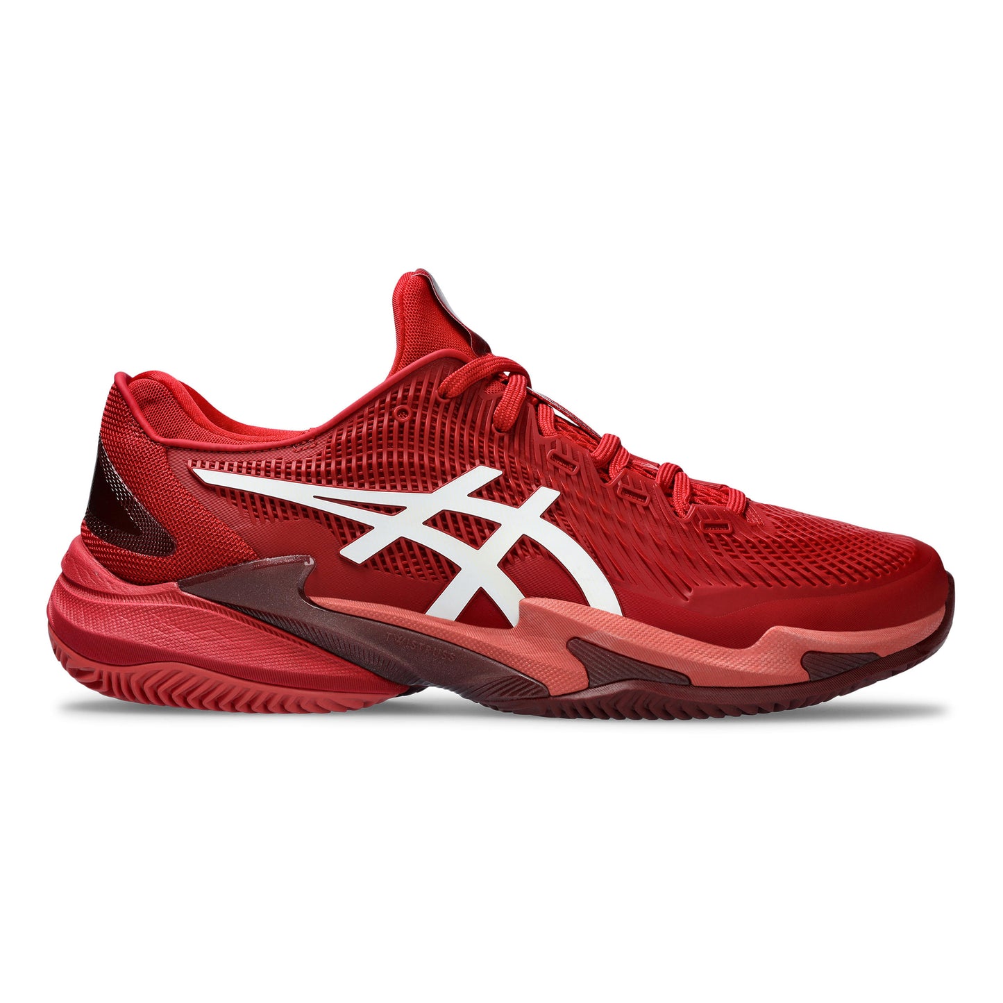ASICS Court FF 3 Novak Gravelschoen Heren - rood