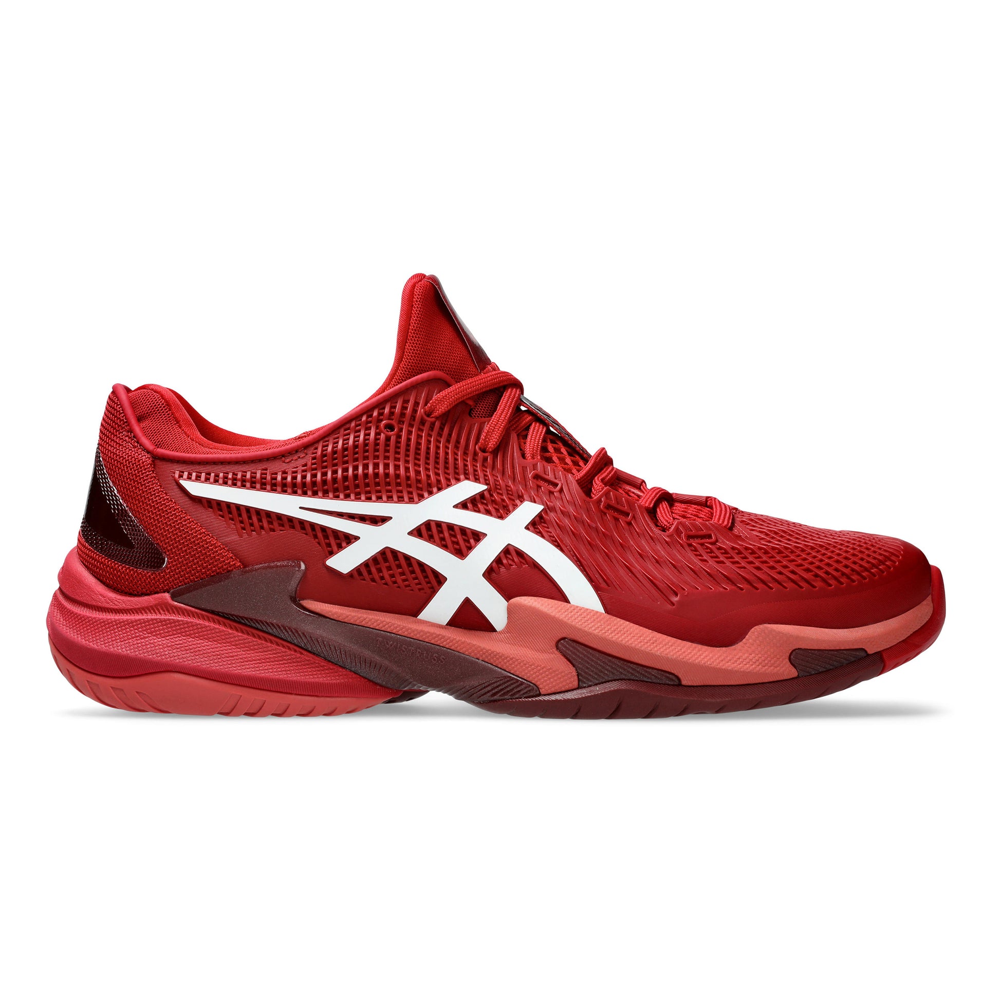 ASICS Court FF 3  Novak Allcourt schoen Heren - wijnrood, wit