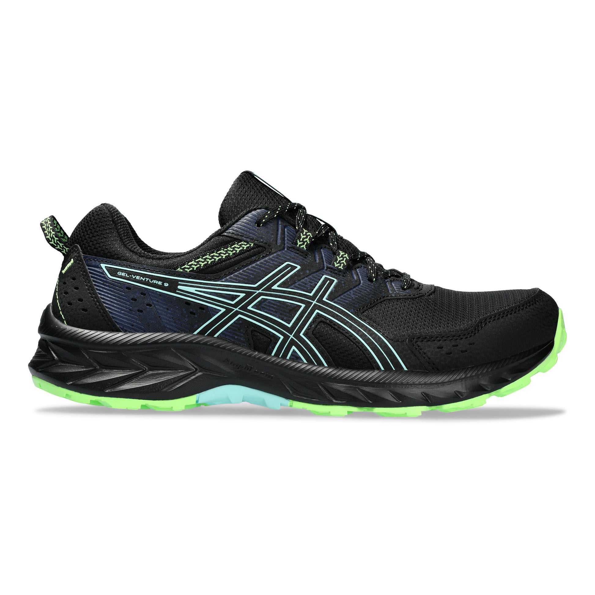 ASICS Gel-Venture 9 Trailschoen Heren - zwart, turkoois