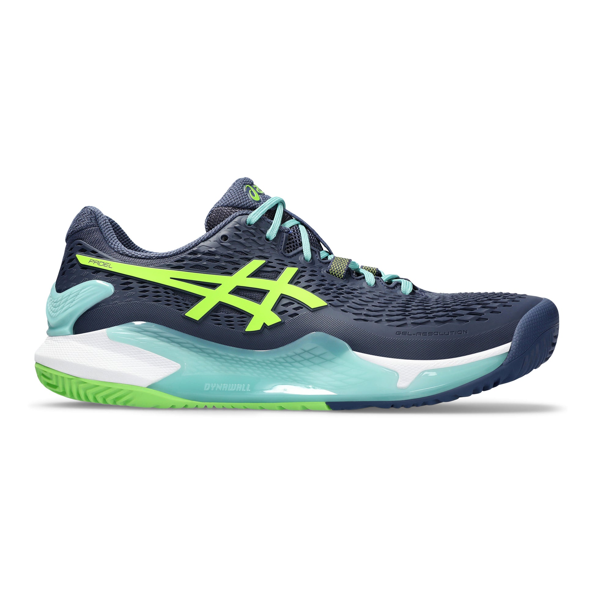 ASICS Gel-Resolution 9 Padel schoen Heren - donkerblauw, turkoois