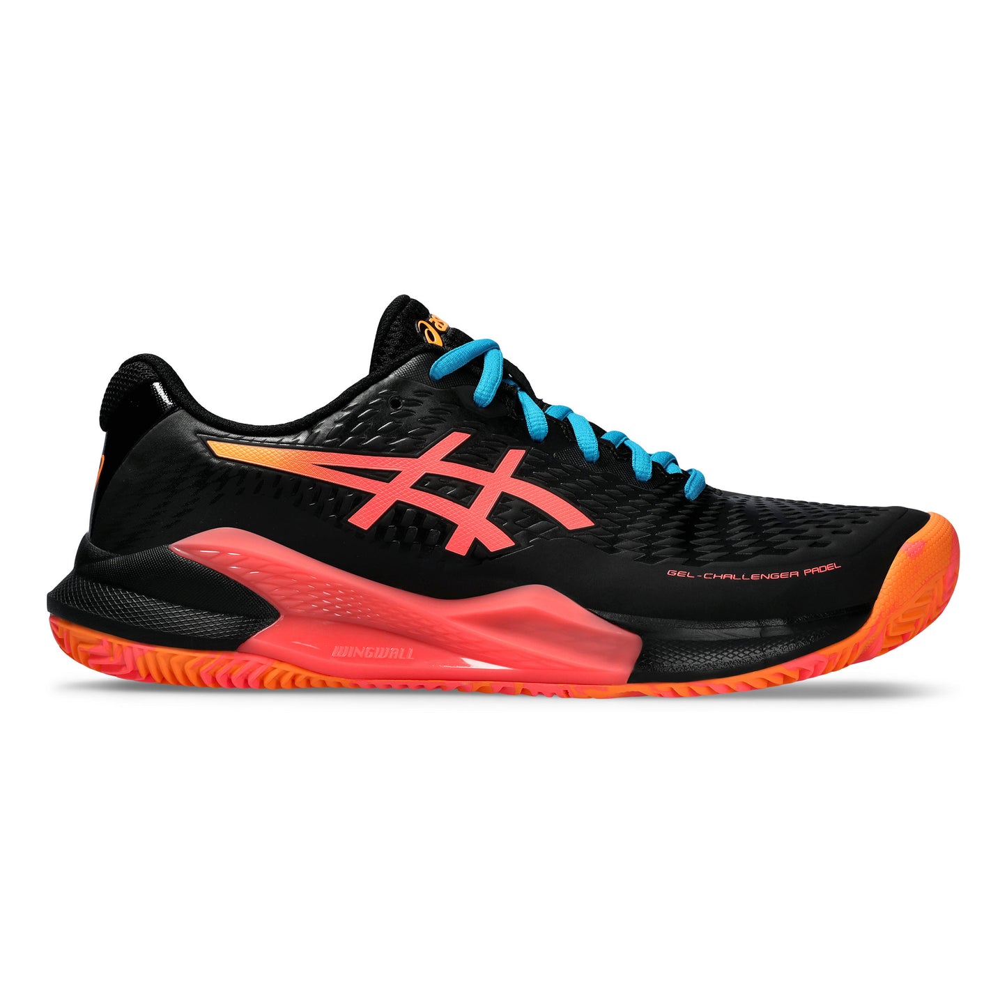 ASICS Gel-Challenger 14 Padel schoen Heren - zwart, koraal
