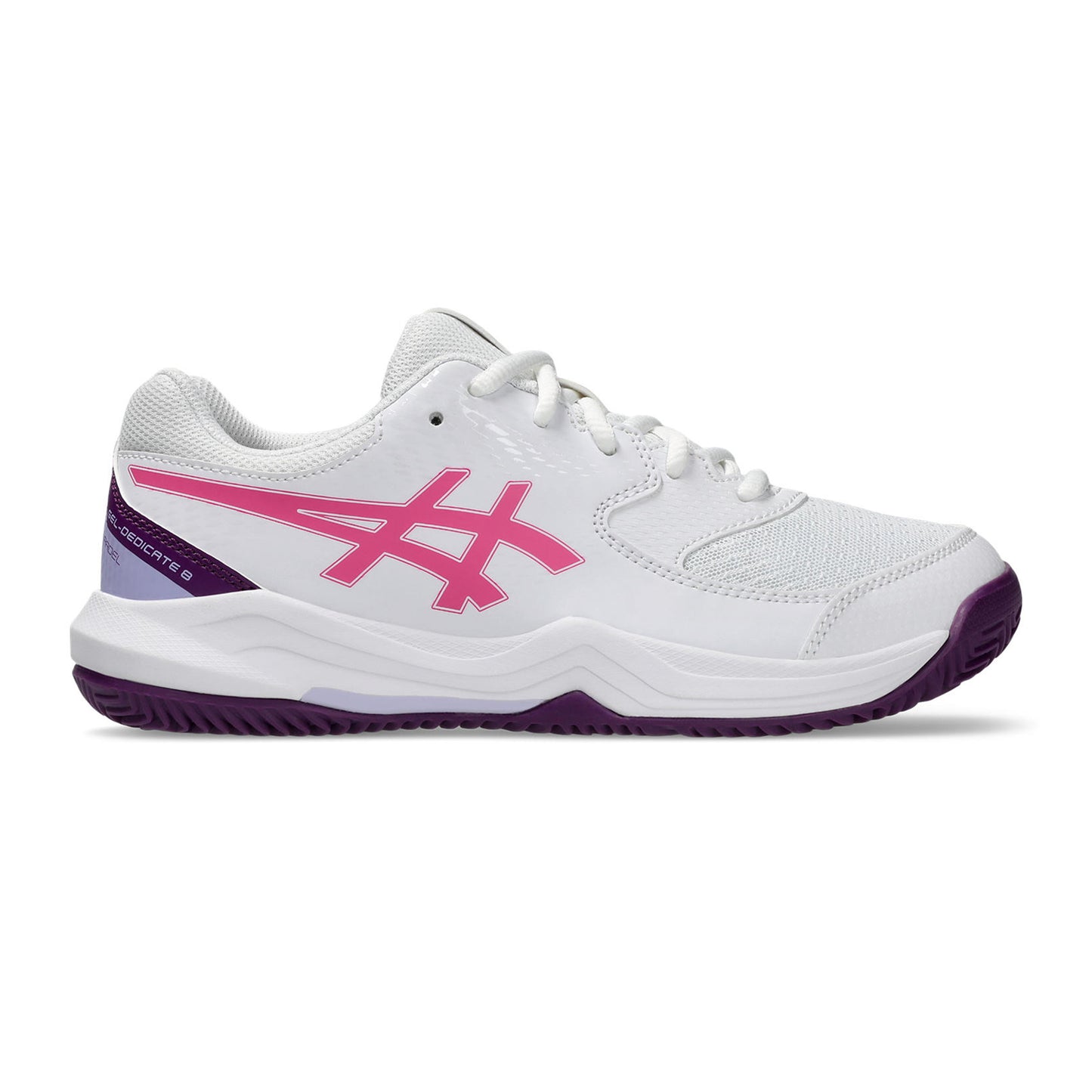 ASICS GEL-DEDICATE 8 PADEL GS Padel schoen Kinderen-wit, roze