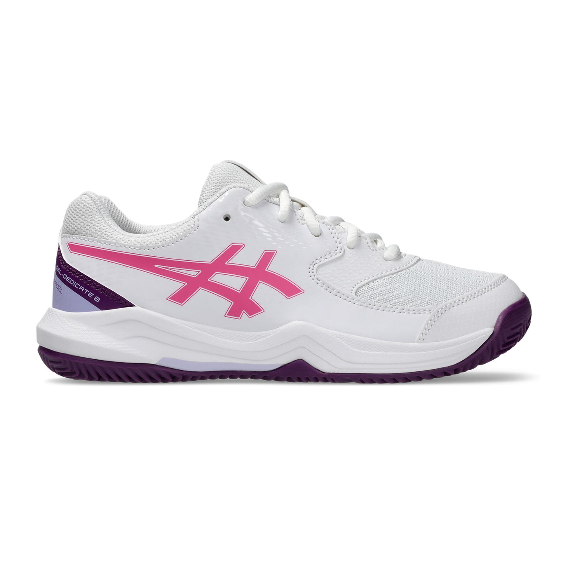 ASICS GEL-DEDICATE 8 PADEL GS Padel schoen Kinderen-wit, roze
