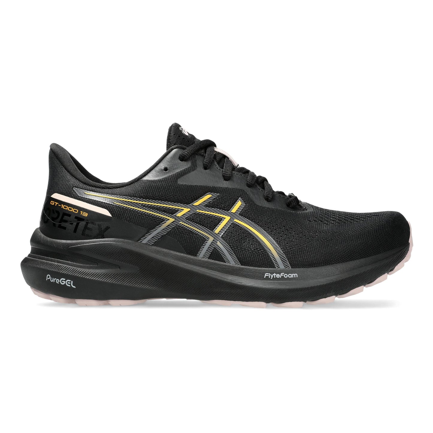 ASICS GT-1000 13 GTX Stabiliteitsschoen Dames-Zwart,Oranje