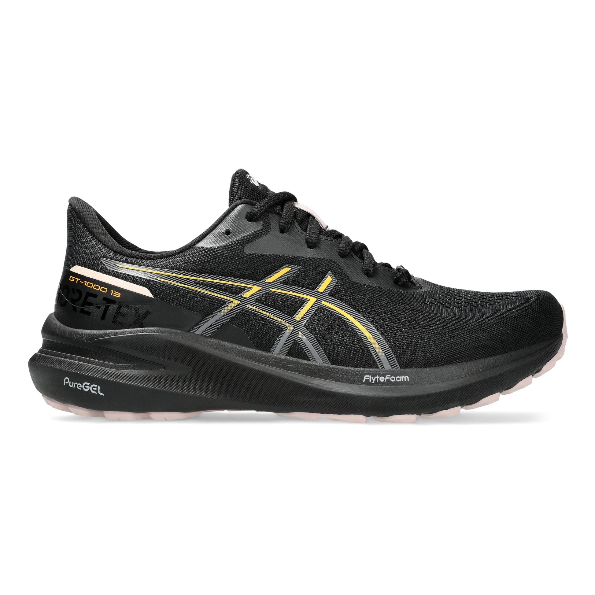 ASICS GT-1000 13 GTX Stabiliteitsschoen Dames-Zwart,Oranje