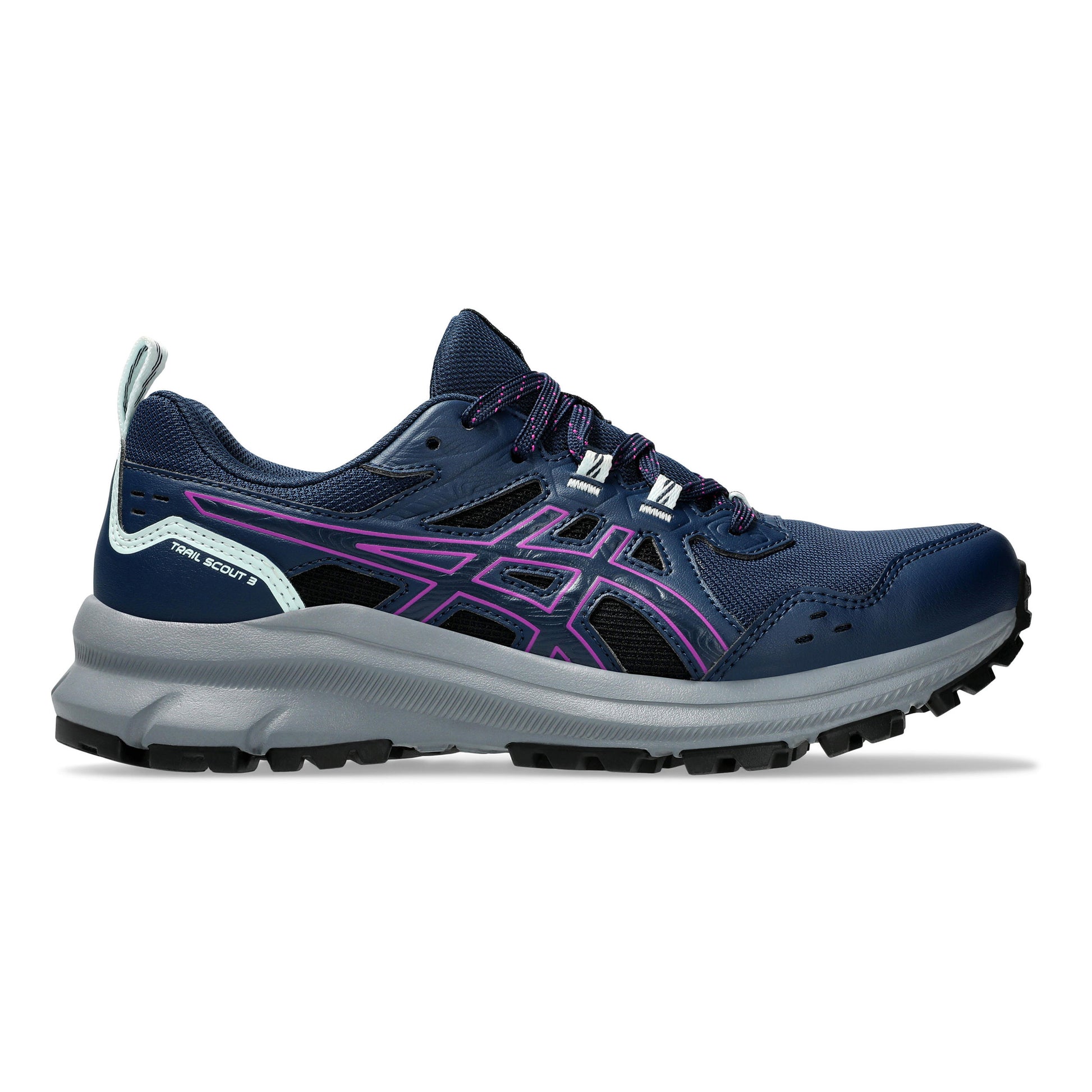 ASICS Trail Scout 3 Trailschoen Dames - donkerblauw, grijs