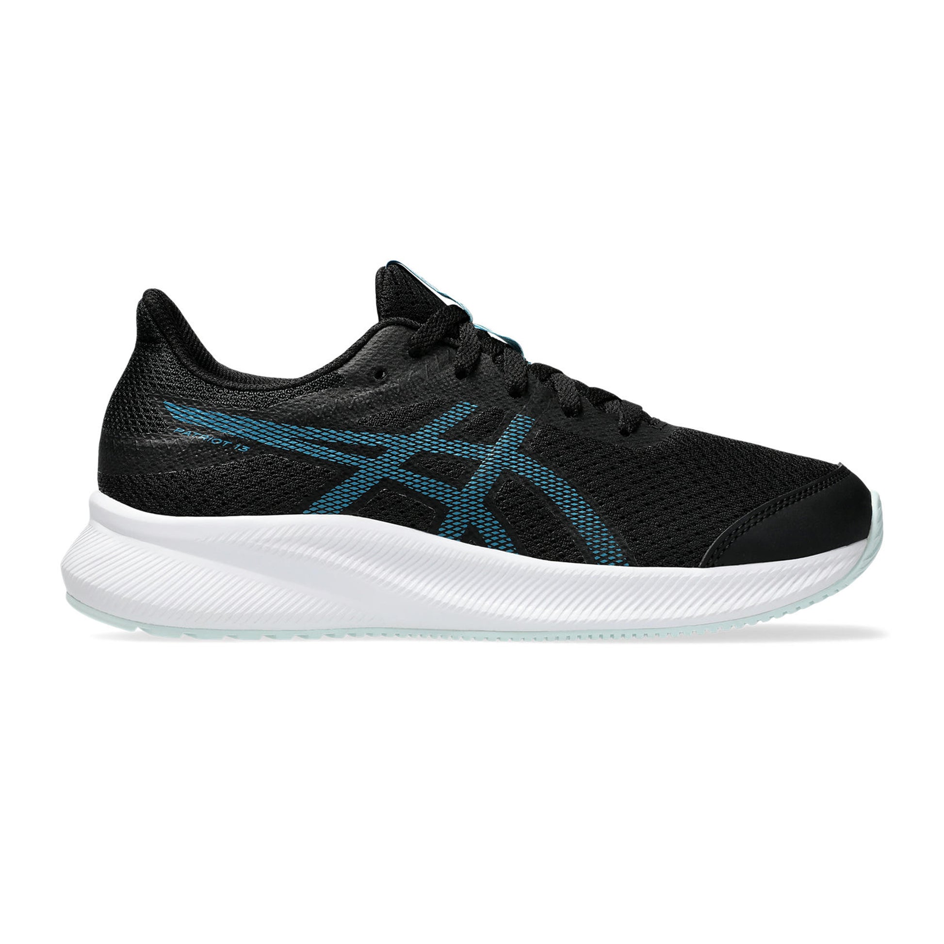 ASICS Patriot 13 GS Neutrale Schoen Kinderen-Zwart,Lichtblauw