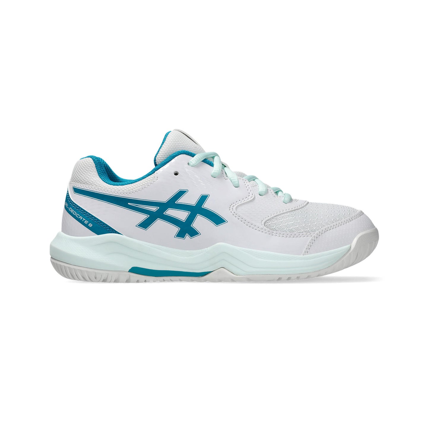 ASICS GEL-DEDICATE 8 GS Allcourt schoen Kinderen-wit, petrolblauw