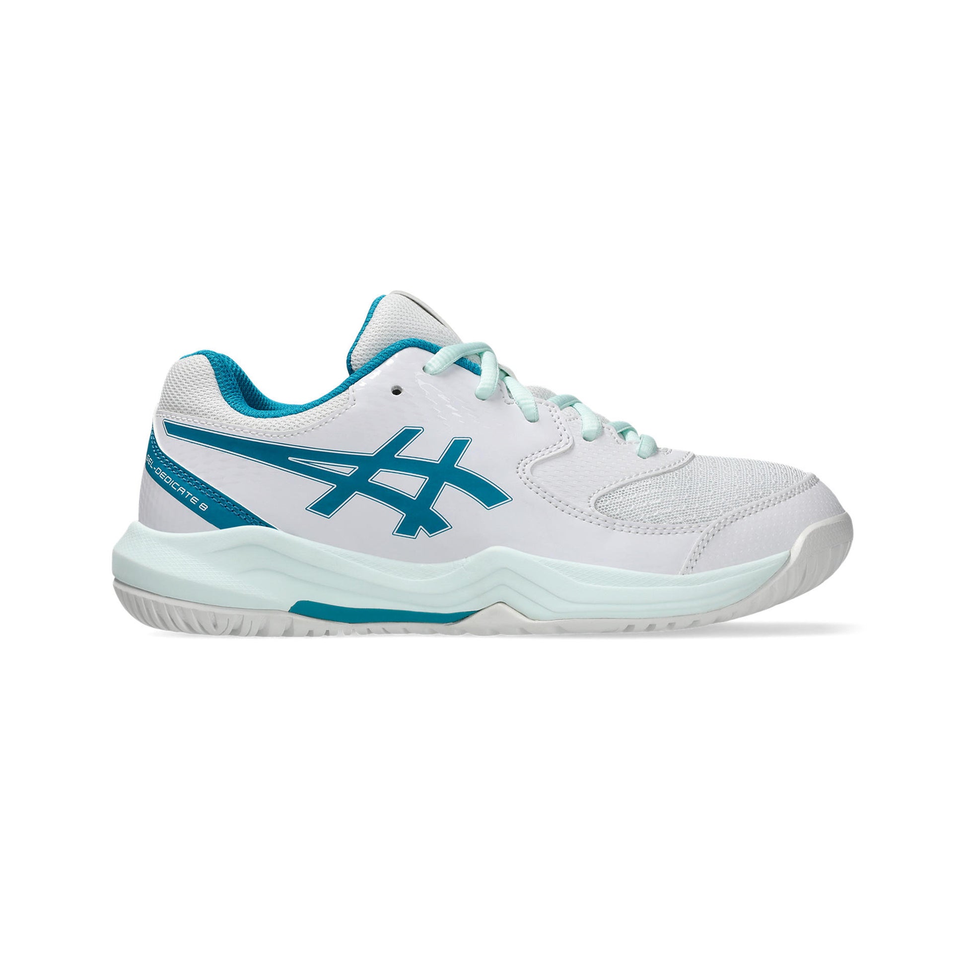 ASICS GEL-DEDICATE 8 GS Allcourt schoen Kinderen-wit, petrolblauw