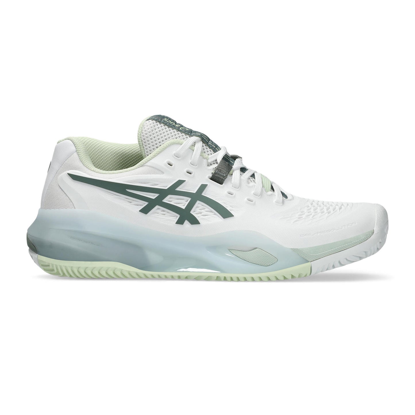 ASICS Gel-Resolution X Gravelschoen Dames-Wit,Blauw-grijs