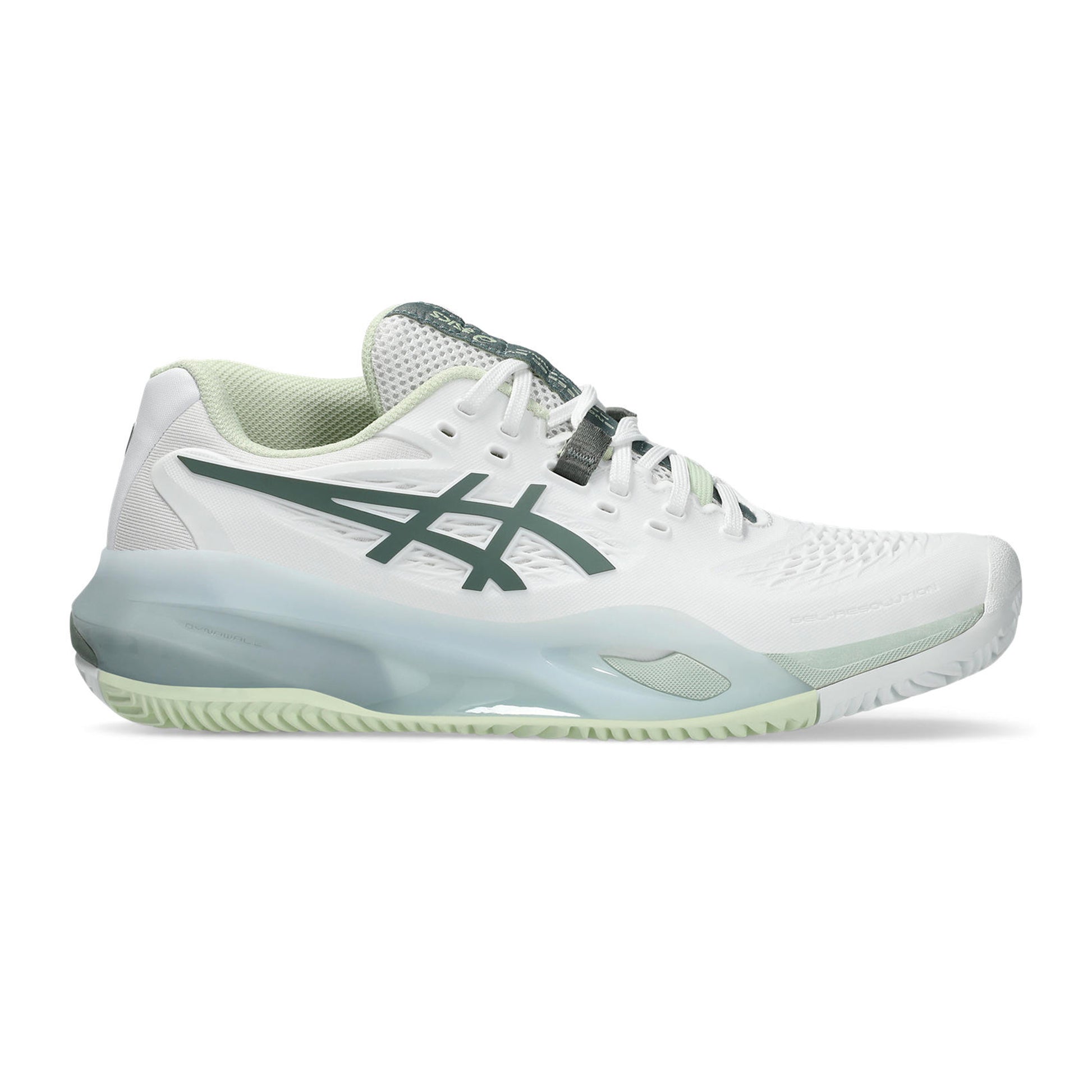 ASICS Gel-Resolution X Gravelschoen Dames-Wit,Blauw-grijs
