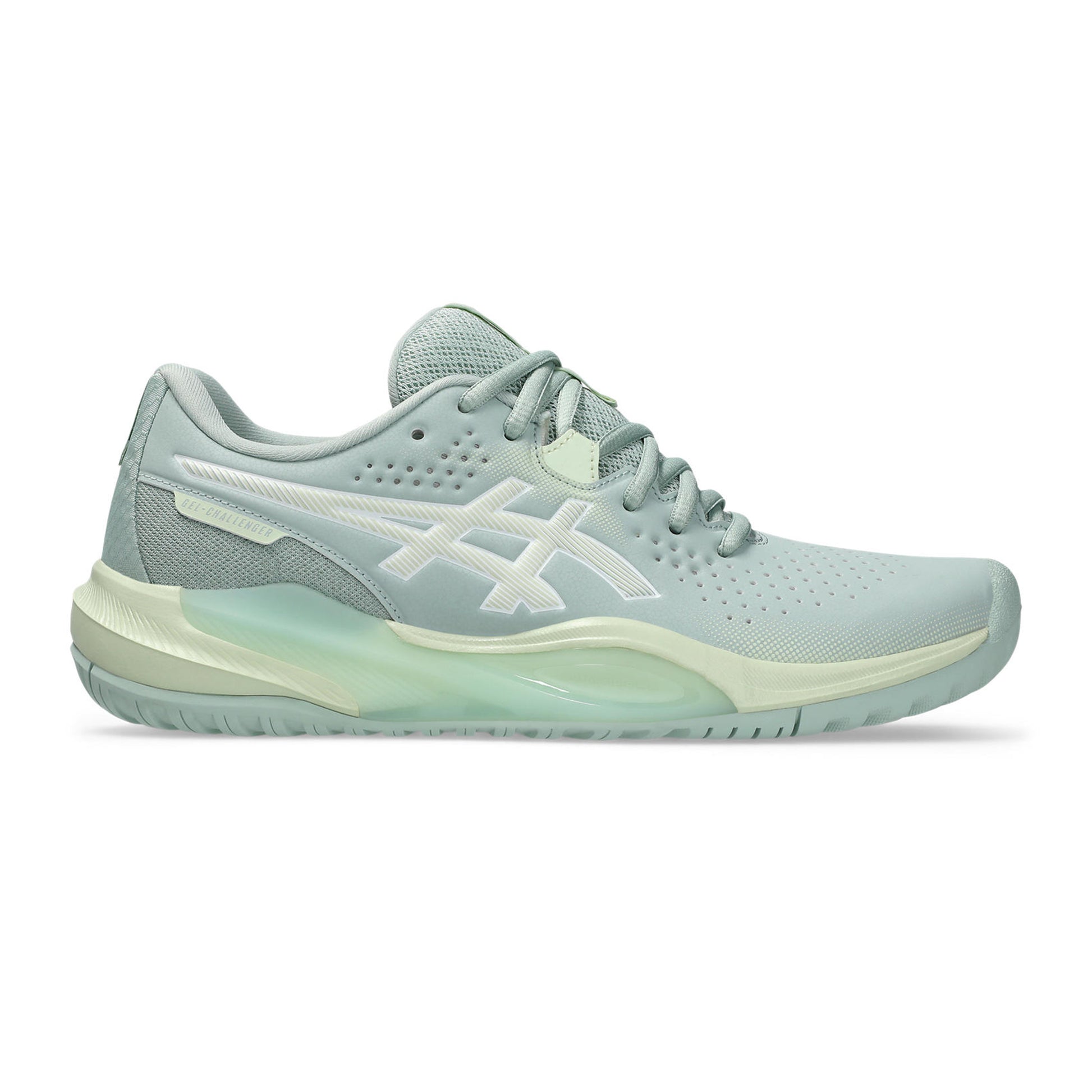 ASICS Gel-Challenger 15 Allcourt schoen Dames - blauwgrijs, limoen