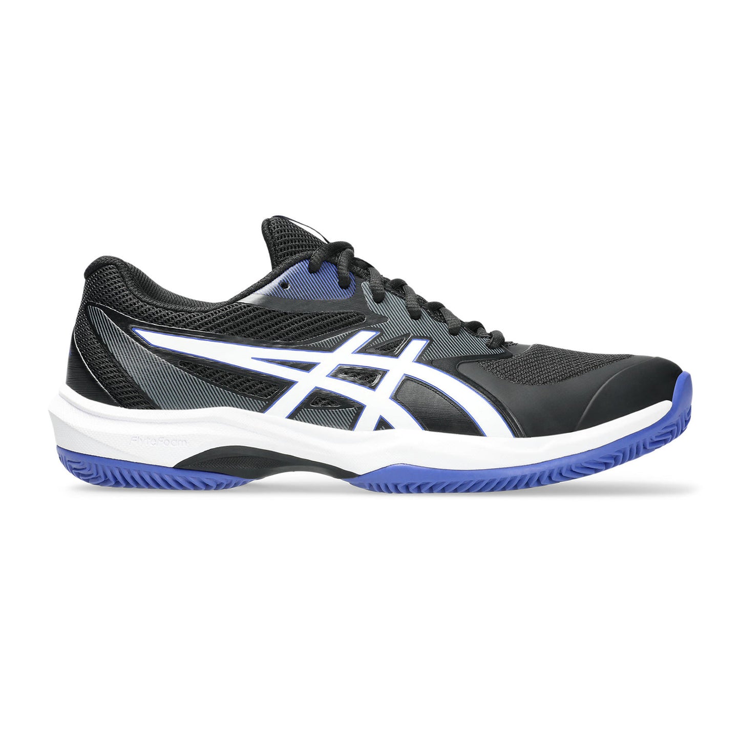 ASICS Game FF/OC Gravelschoen Heren - zwart, wit