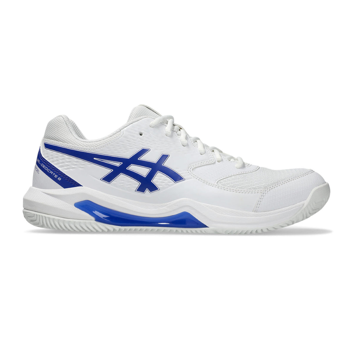 ASICS Gel-Dedicate 8 Padel Schoen Heren-Wit,Donkerblauw
