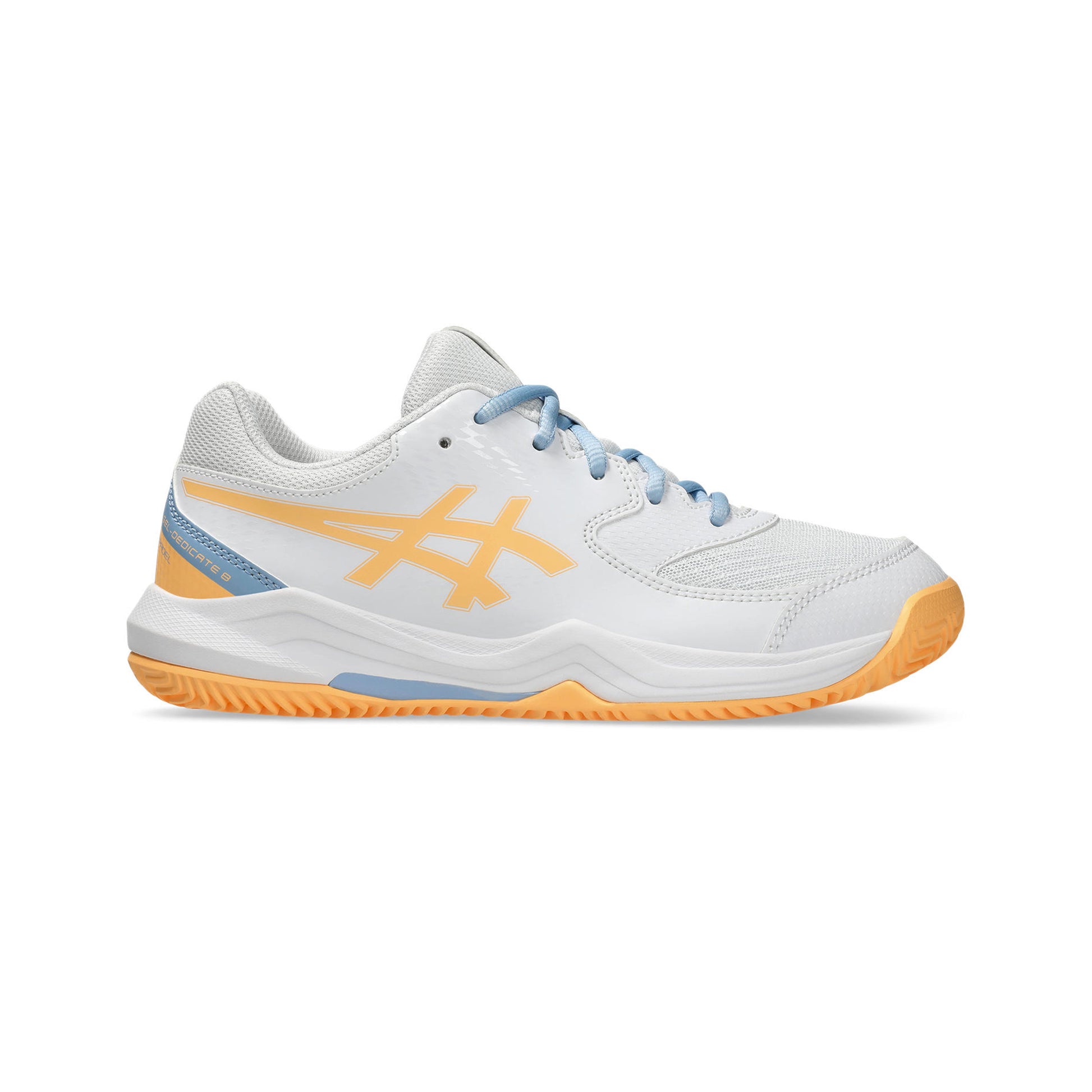 ASICS GEL-DEDICATE 8 PADEL GS Padel schoen Kinderen-wit, oranje