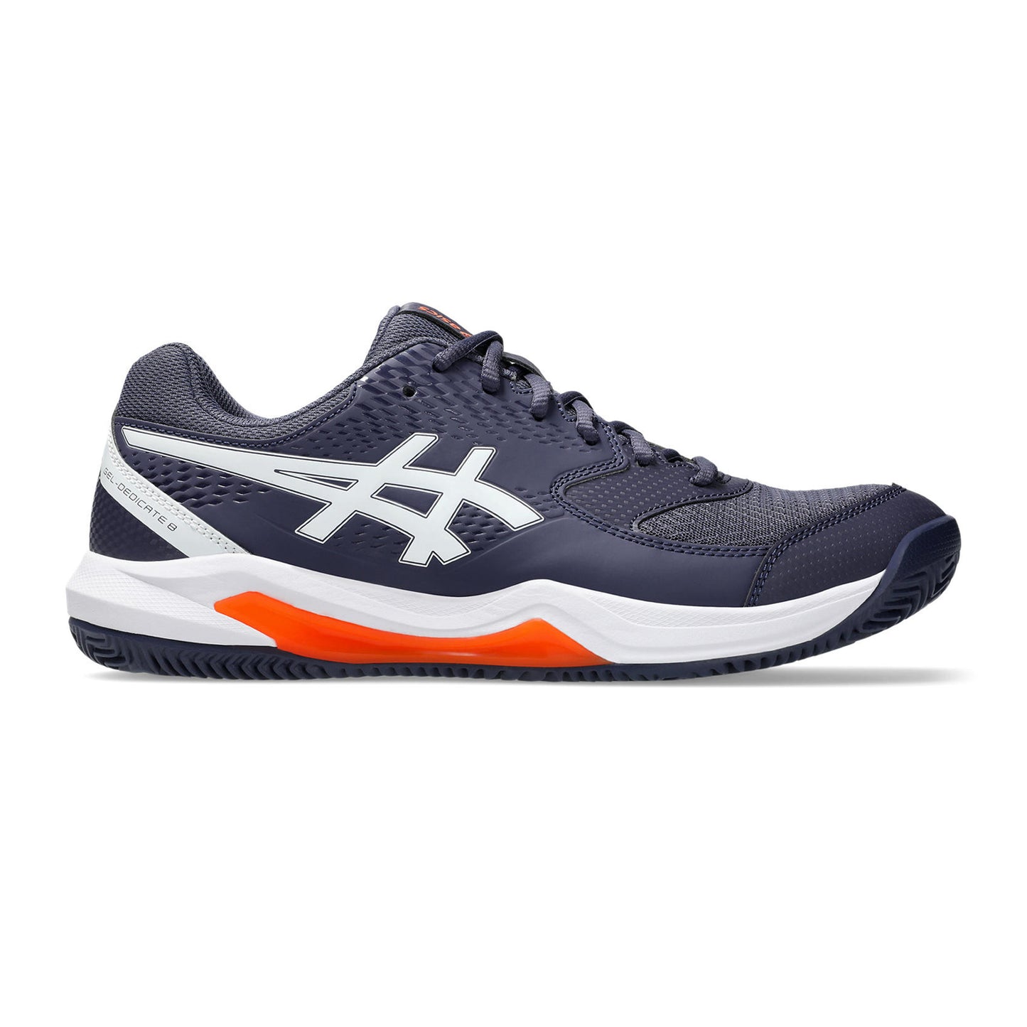 ASICS Gel-Dedicate 8 Gravelschoen Heren - donkerblauw, oranje