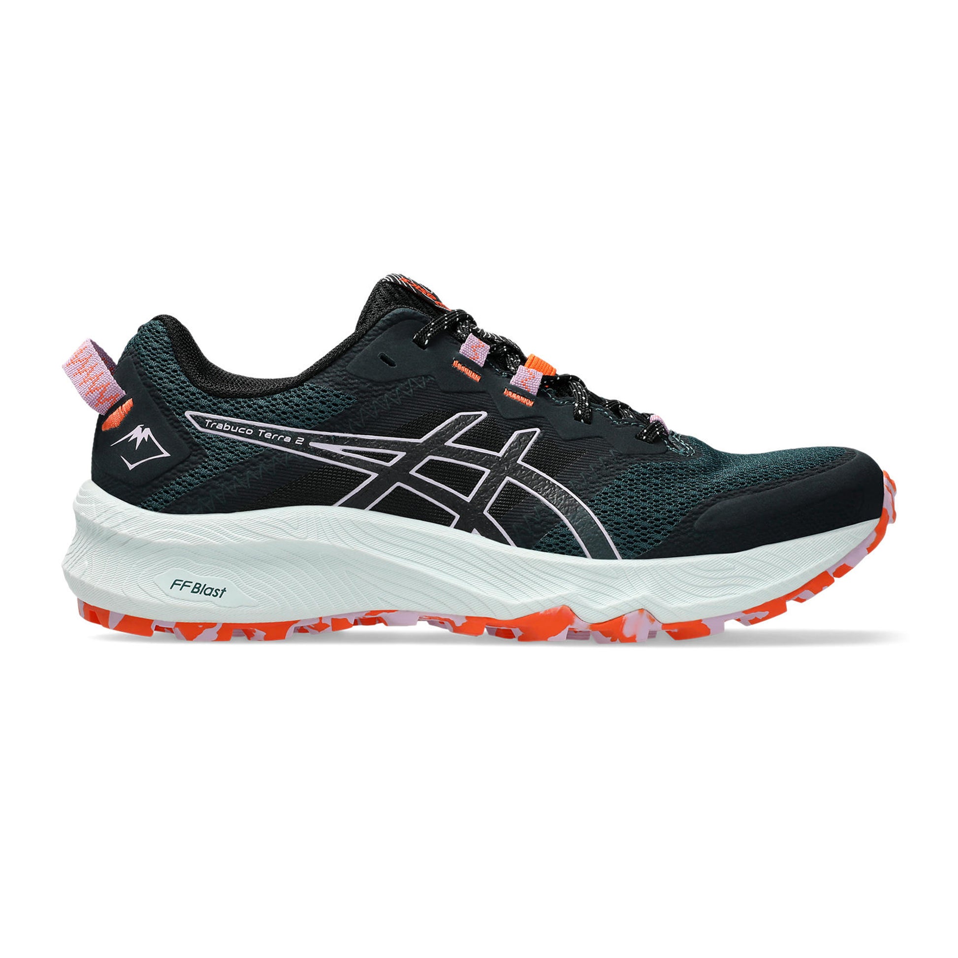 ASICS Trabuco Terra 2 Trailschoen Dames-Olijf,Paars