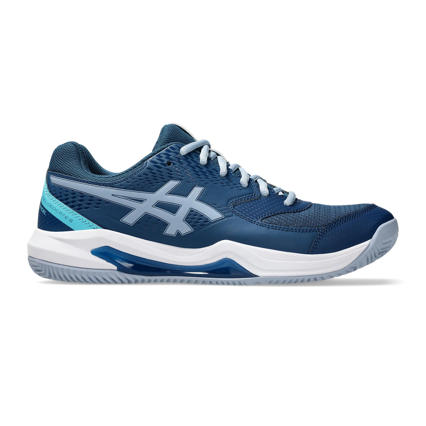 ASICS Gel-Dedicate Padel Schoen Heren-Petrolblauw,Blauw-grijs