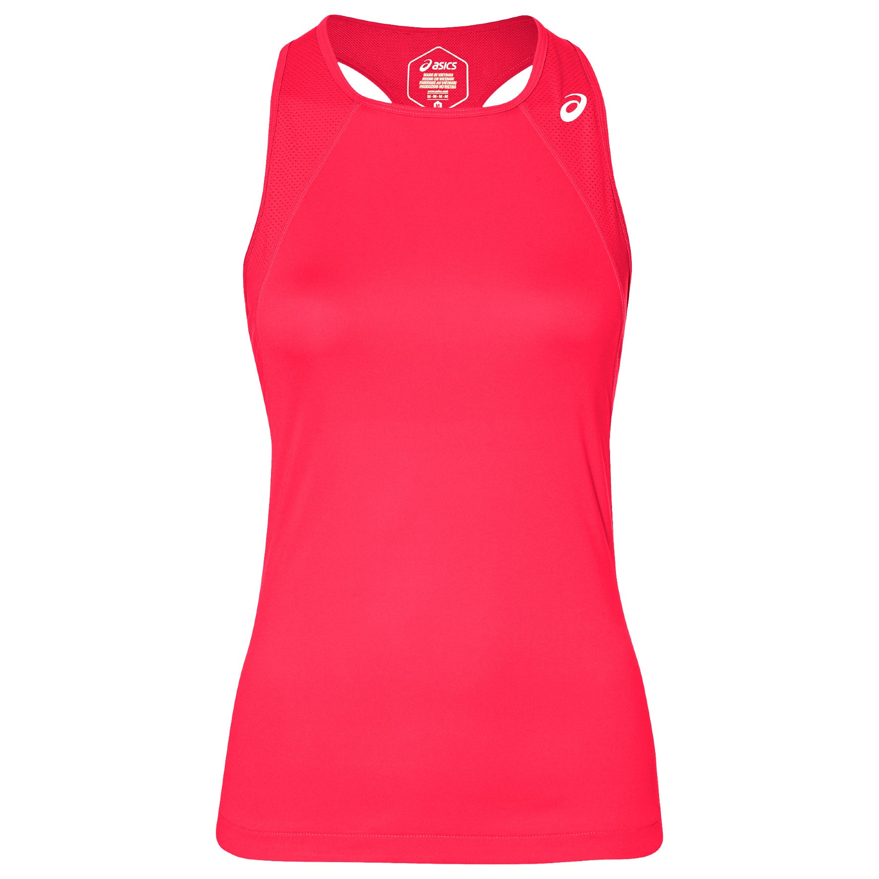 ASICS Club Tanktop Dames-Koraal,Wit