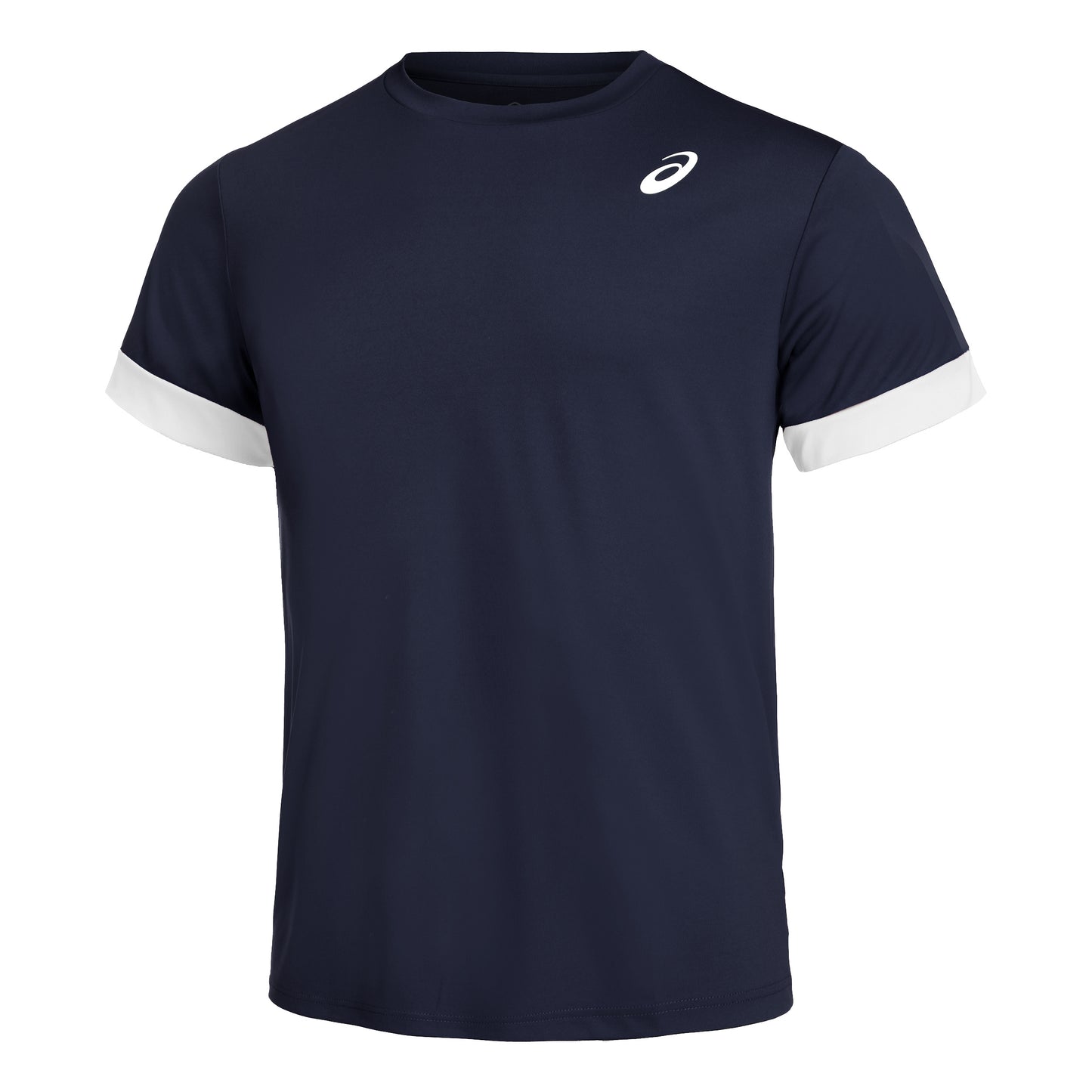 ASICS Court T-shirt Heren - donkerblauw, wit