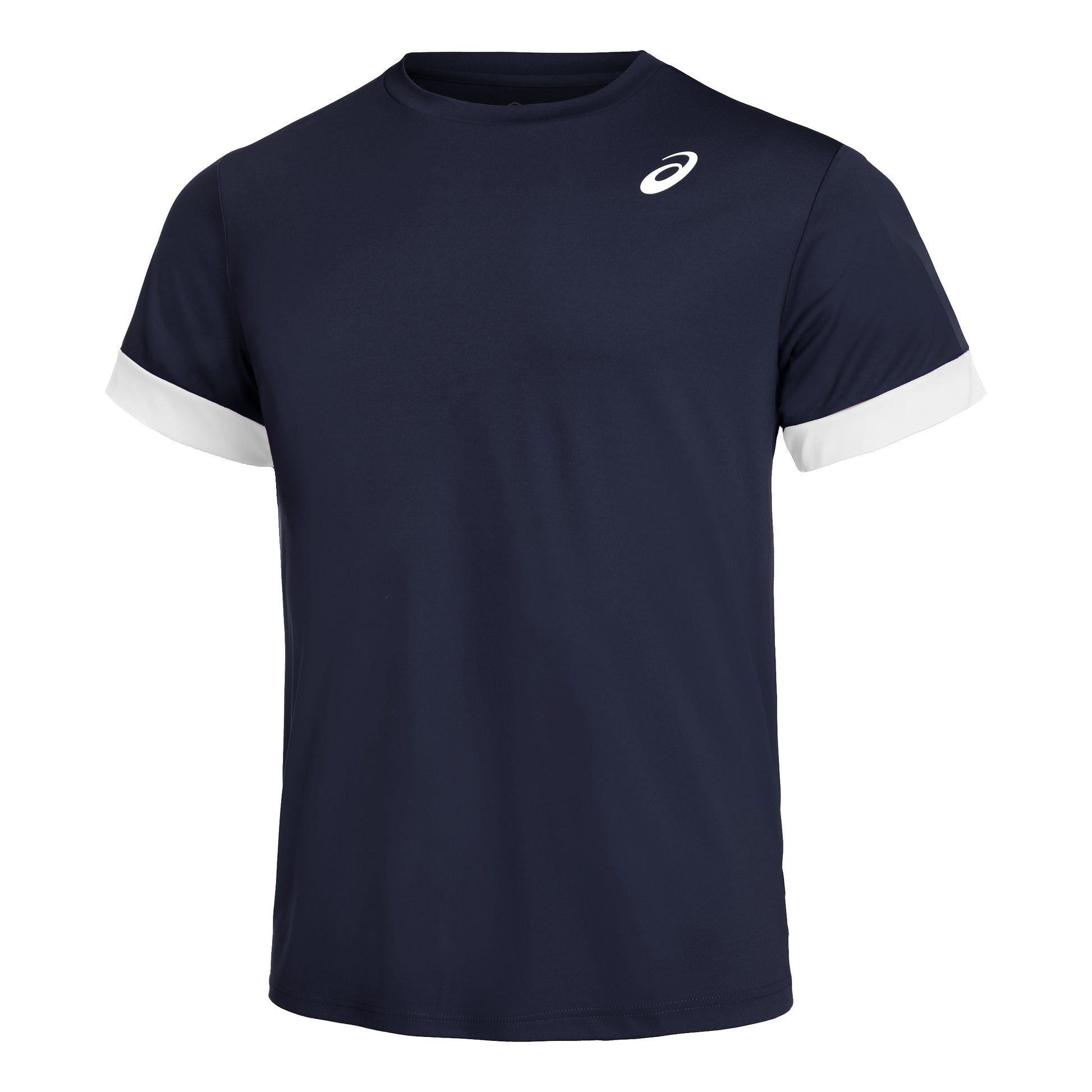ASICS Court T-shirt Heren - donkerblauw, wit