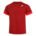 Court T-shirt Heren - donkerrood, rood