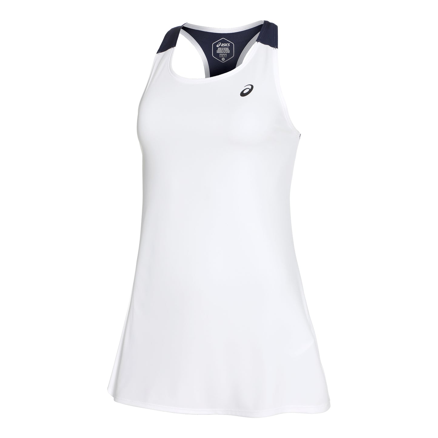ASICS Court Jurk Dames - wit, donkerblauw