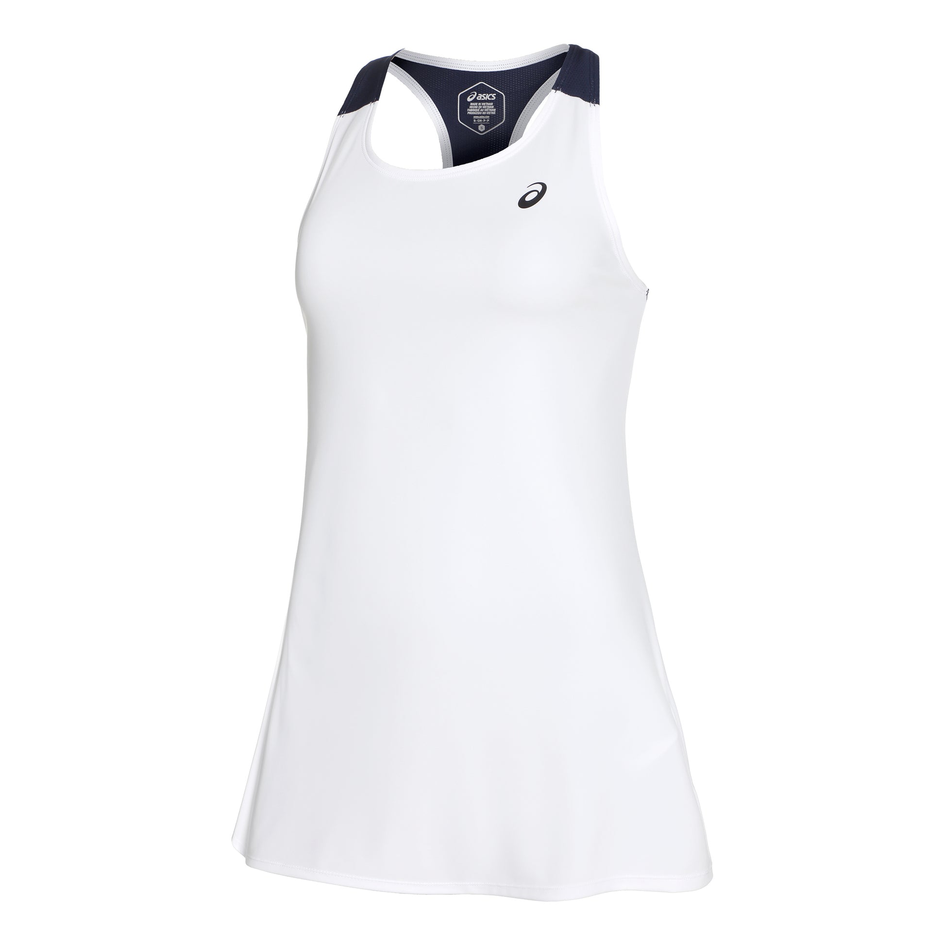 ASICS Court Jurk Dames - wit, donkerblauw