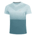 Seamless Hardloopshirt Heren - petrolblauw,