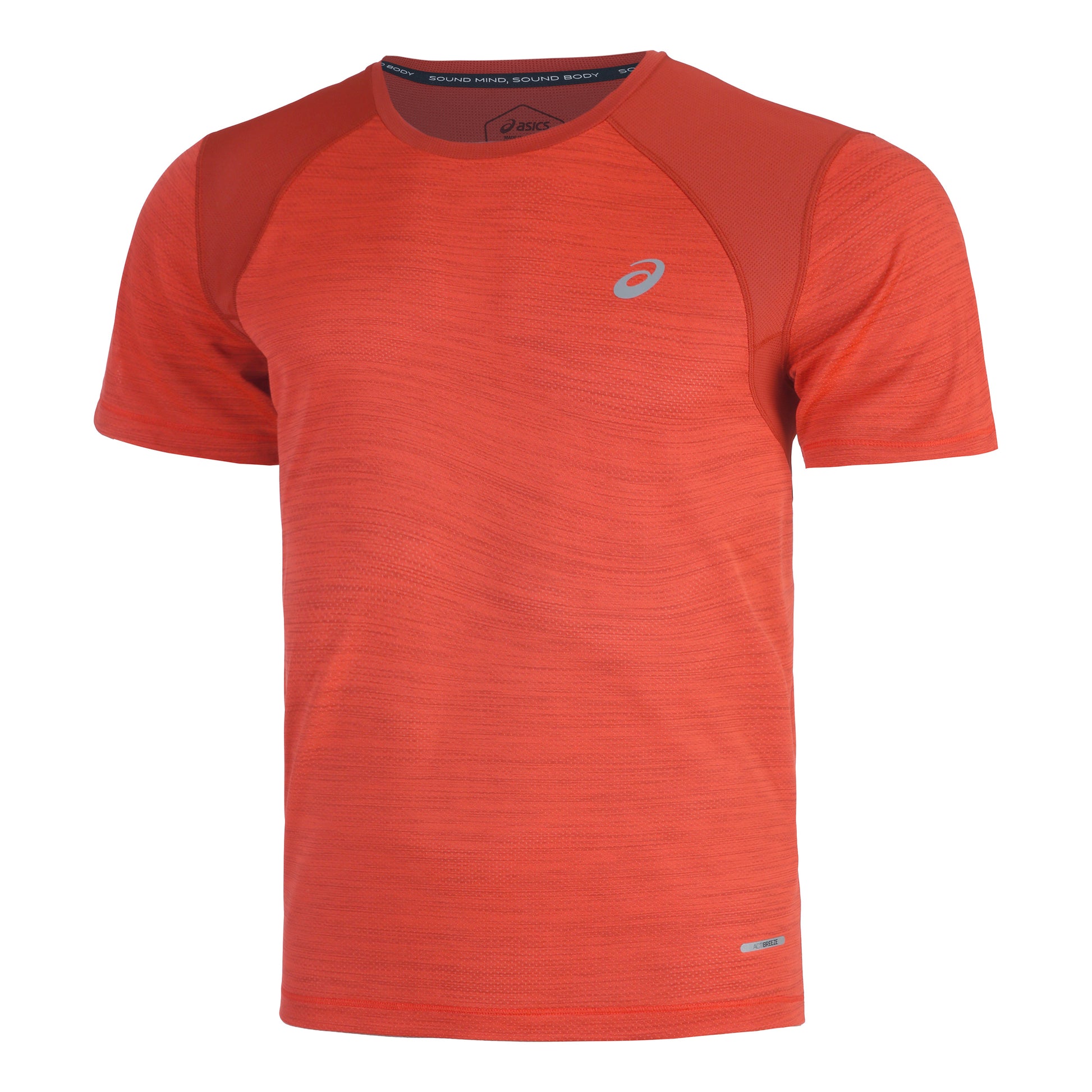 ASICS Road Hardloopshirt Heren - rood, oranje