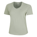 Road V-Neck Hardloopshirt Dames - olijf,
