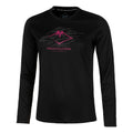 Fujitrail Logo Longsleeve Dames - zwart, berry