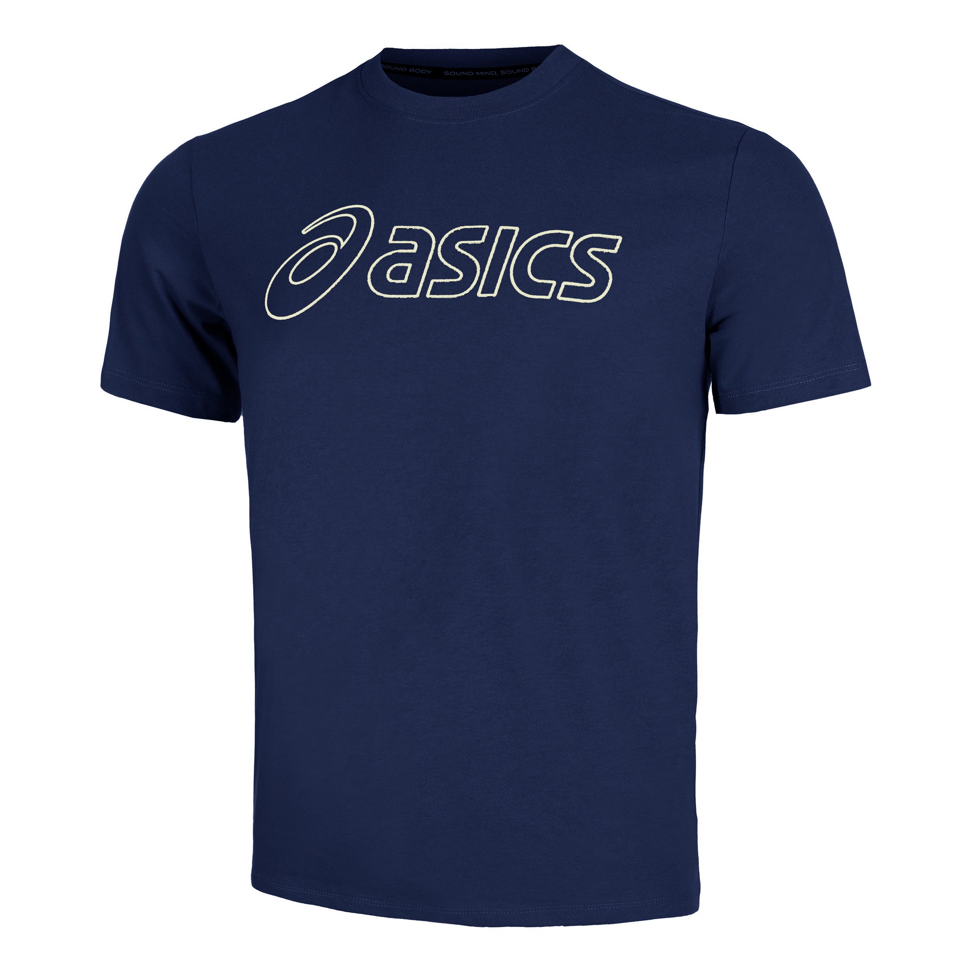 ASICS Logo T-shirt Heren - donkerblauw,