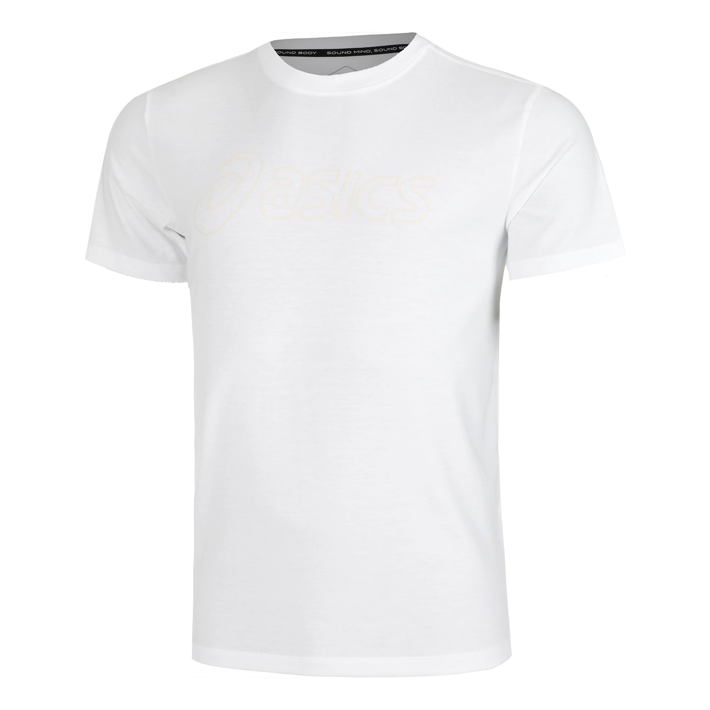 ASICS Logo T-shirt Heren - wit,