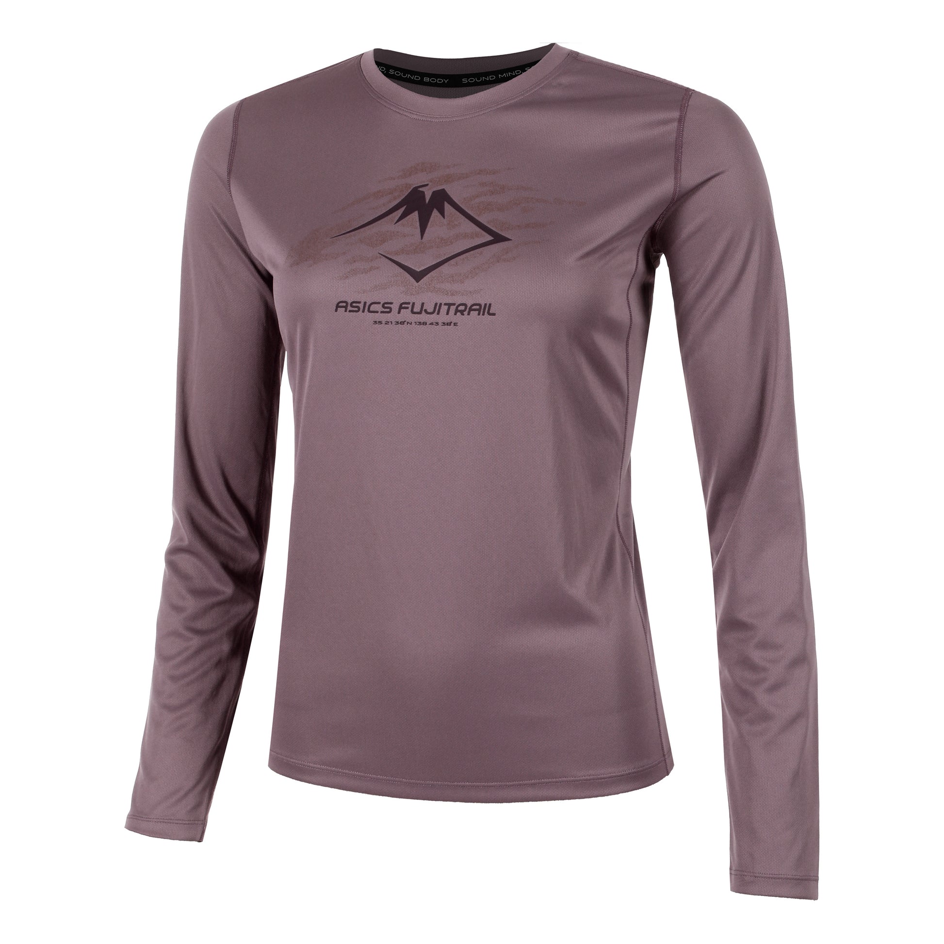 ASICS Fujitrail Logo Longsleeve Dames - berry,