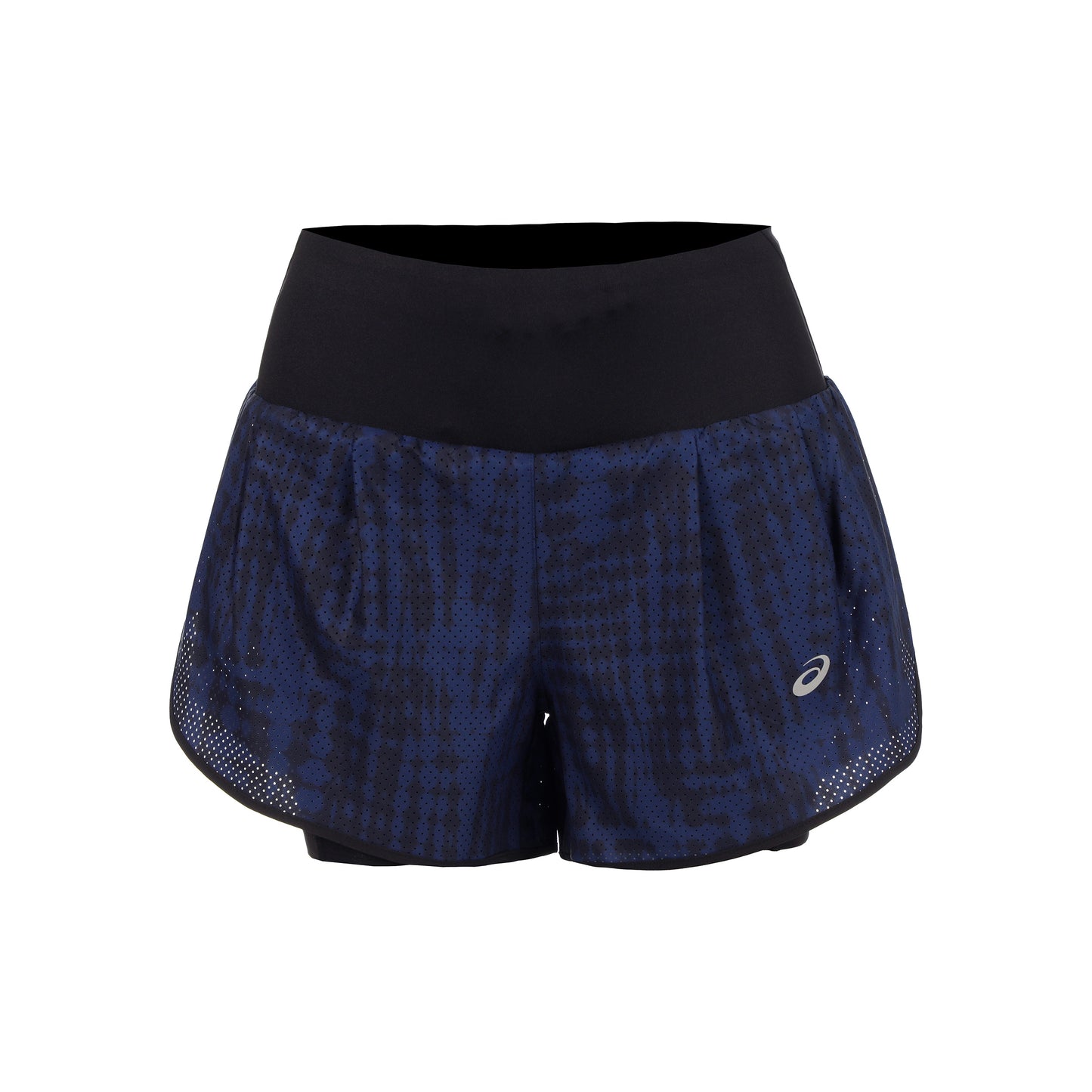 ASICS Road AOP 2in1 3.5in Hardloopshorts Dames-donkerblauw, zwart