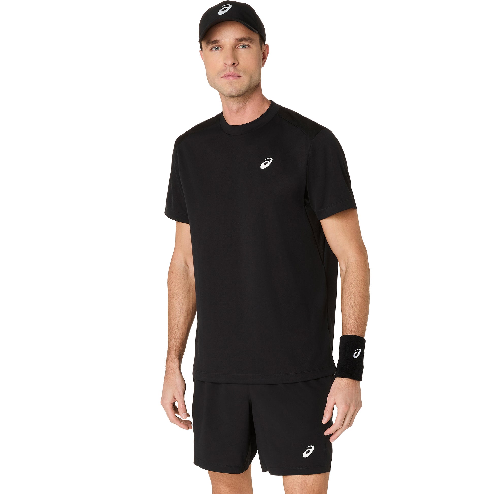 ASICS Court T-shirt Heren-Zwart