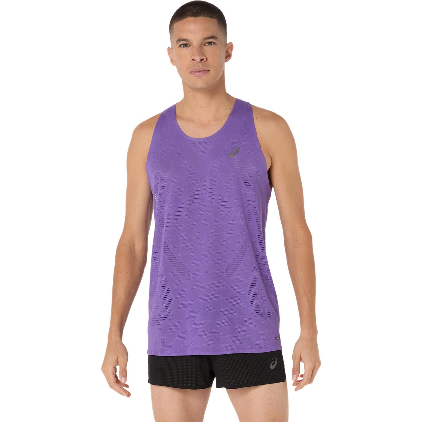 ASICS Meatrun Hardloopshirt Heren-Paars